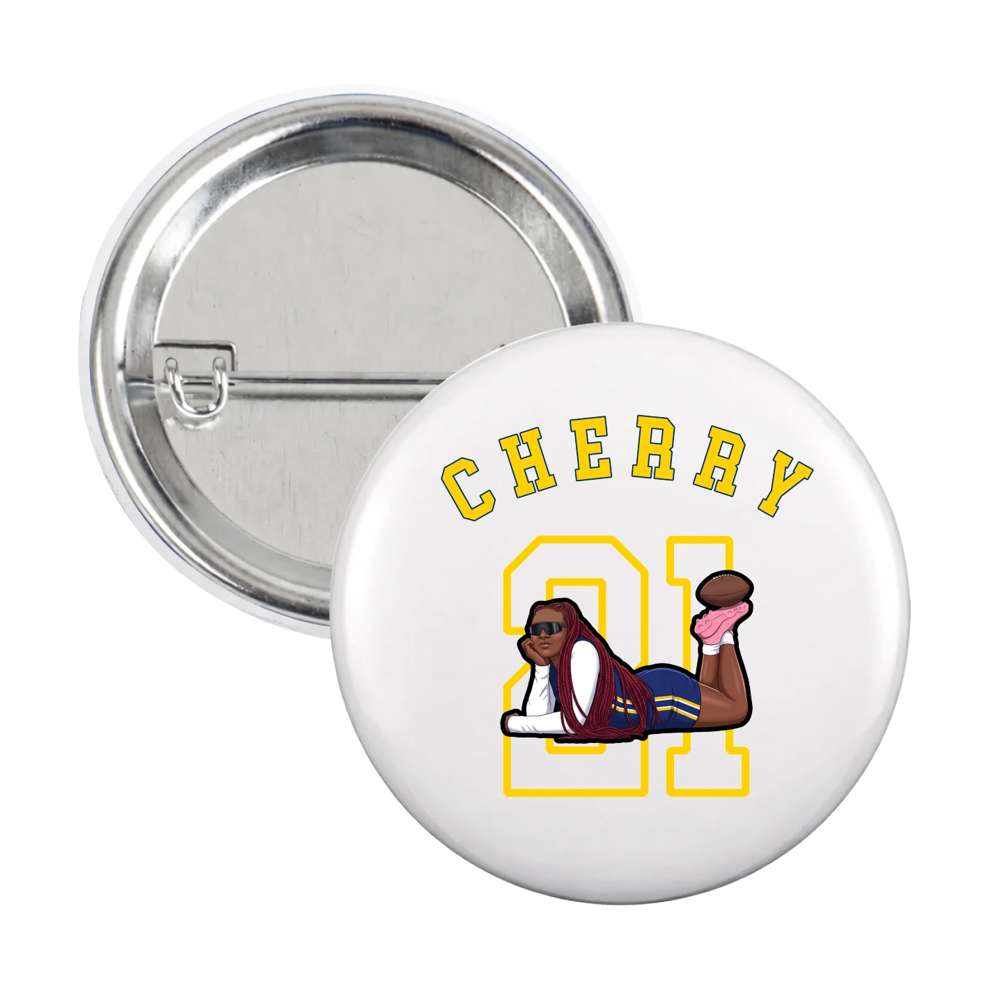 Game Day Button — Shirsey Arch in White