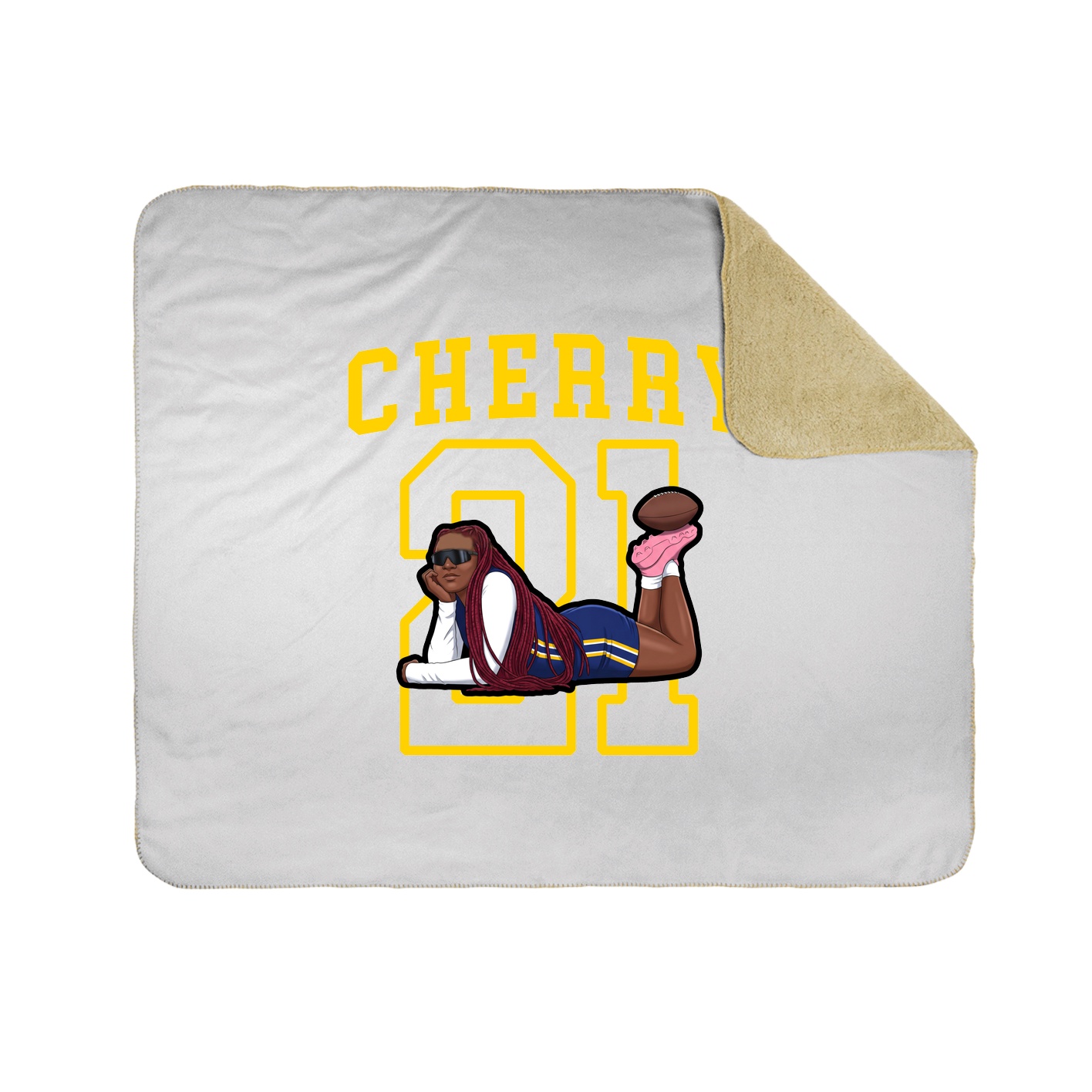 Throw Blanket — Shirsey in White