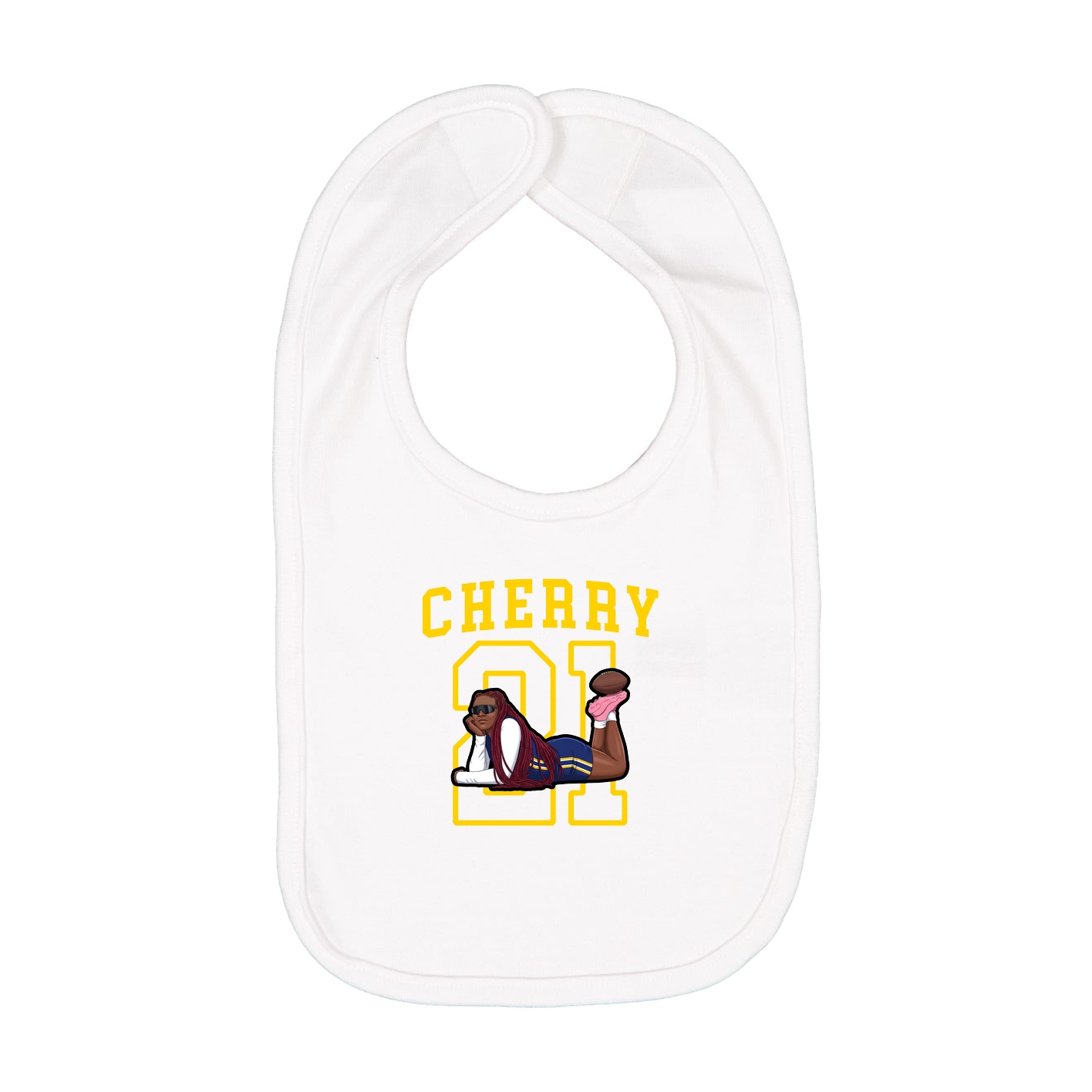 Infant Bib — Shirsey in White