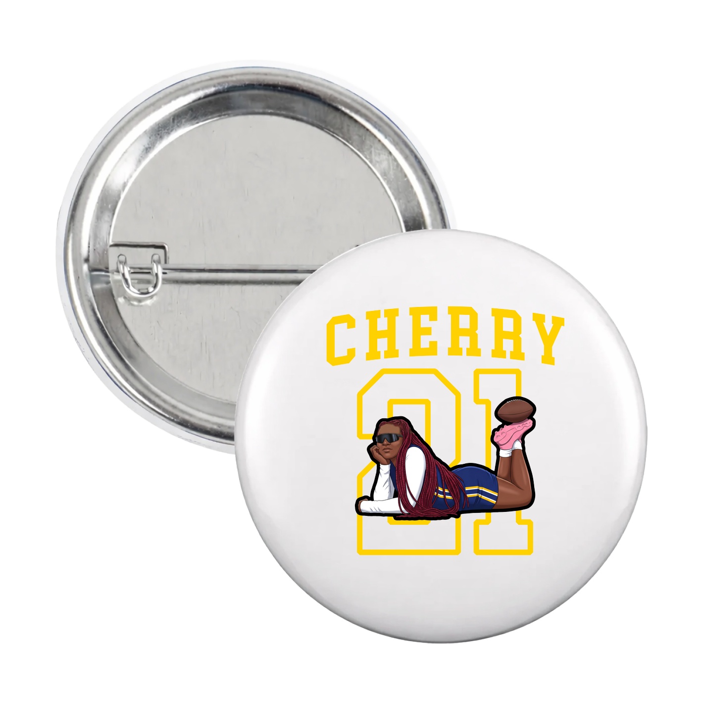Game Day Button — Shirsey in White