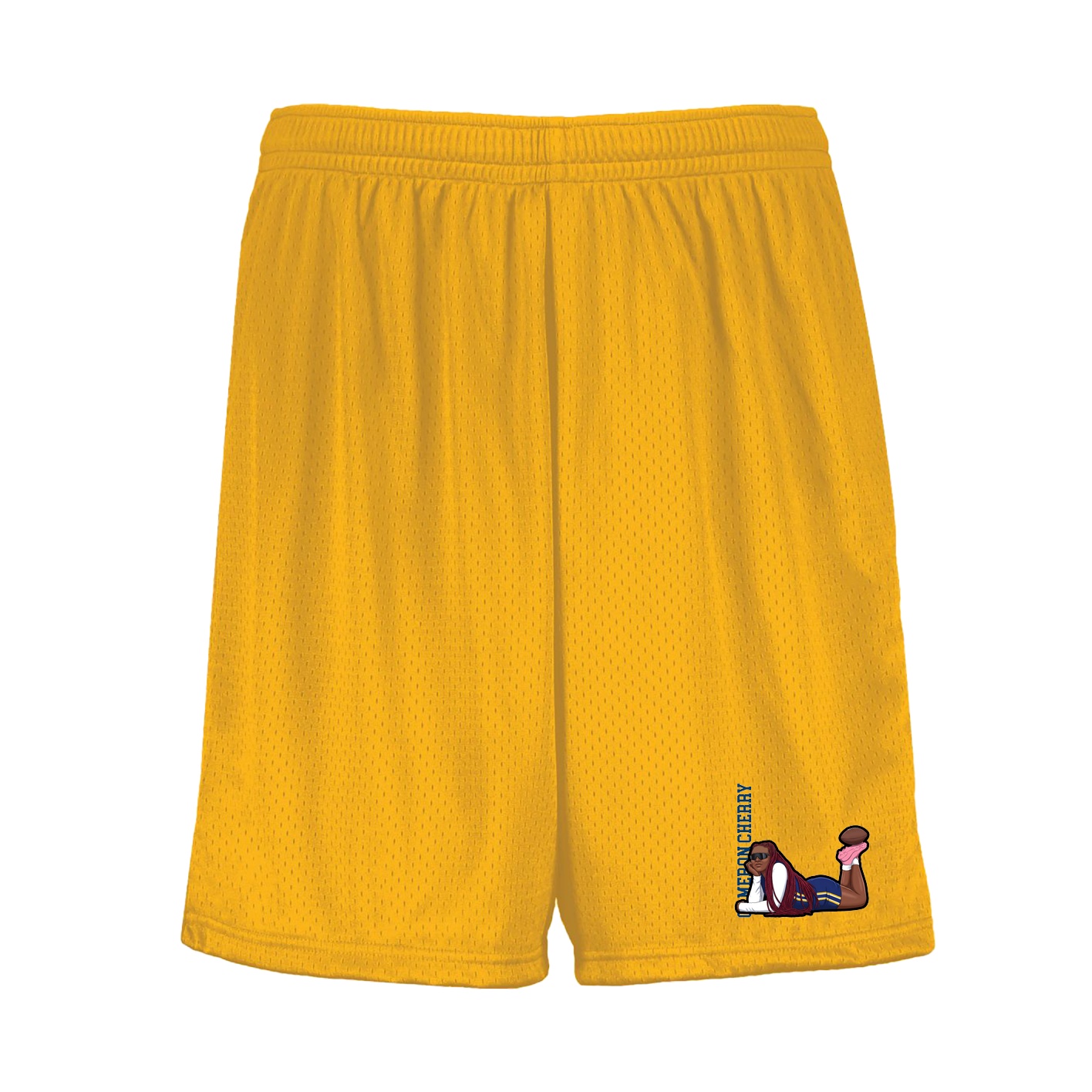 Shorts — Name Vertical in Gold