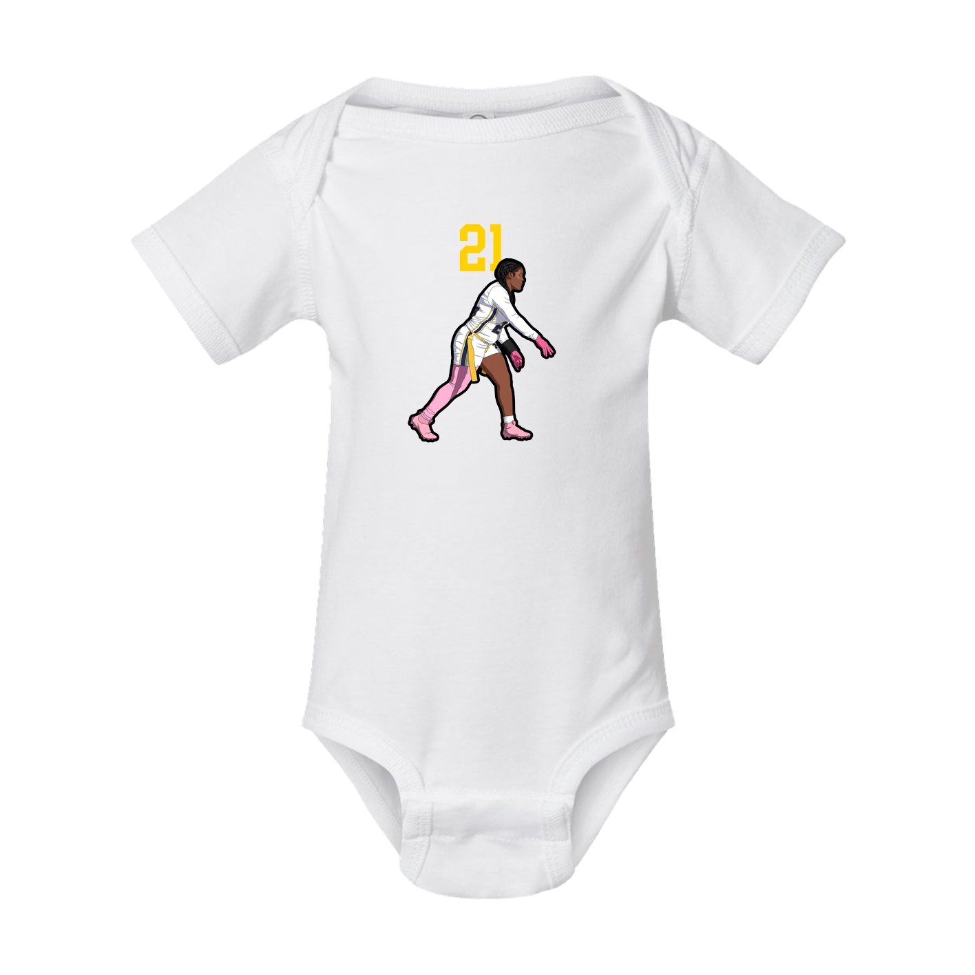 Baby Onesie — Number Top in White