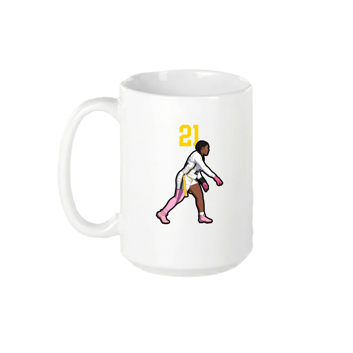 15oz Coffee Mug — Number Top in White
