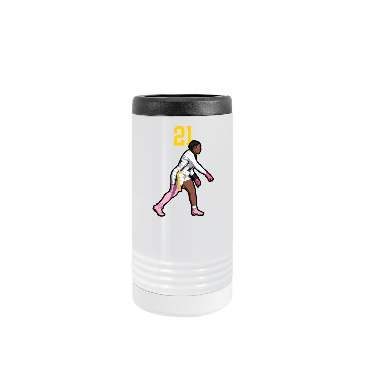 Slim Beverage Holder — Number Top in White