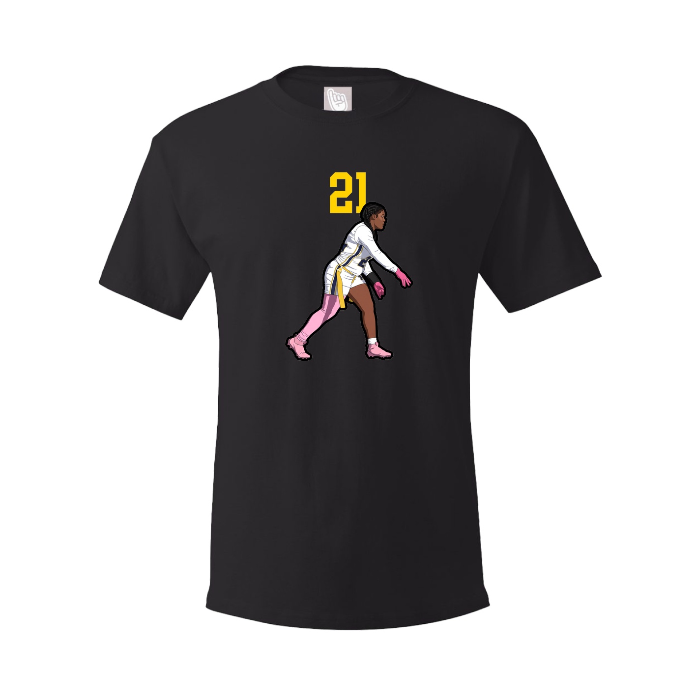 Youth Tee — Number Top in Black