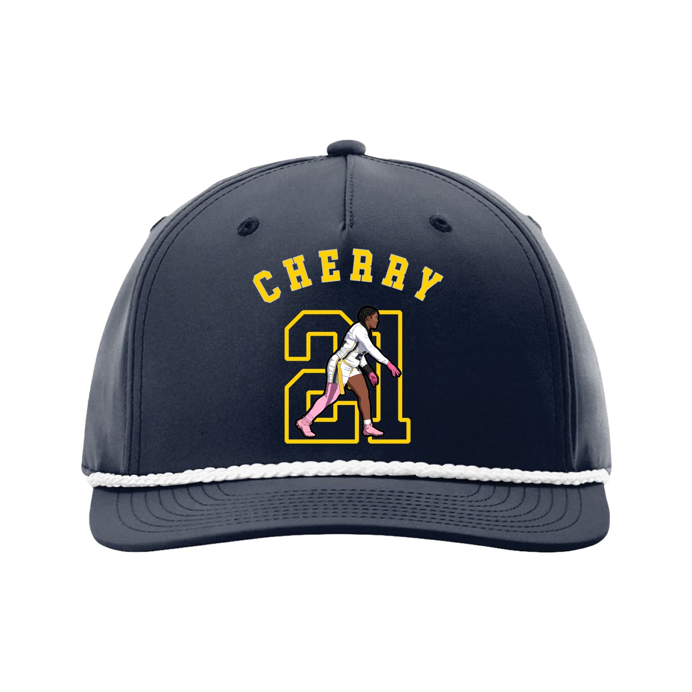 Five-Panel Classic Rope Cap — Shirsey Arch in Navy
