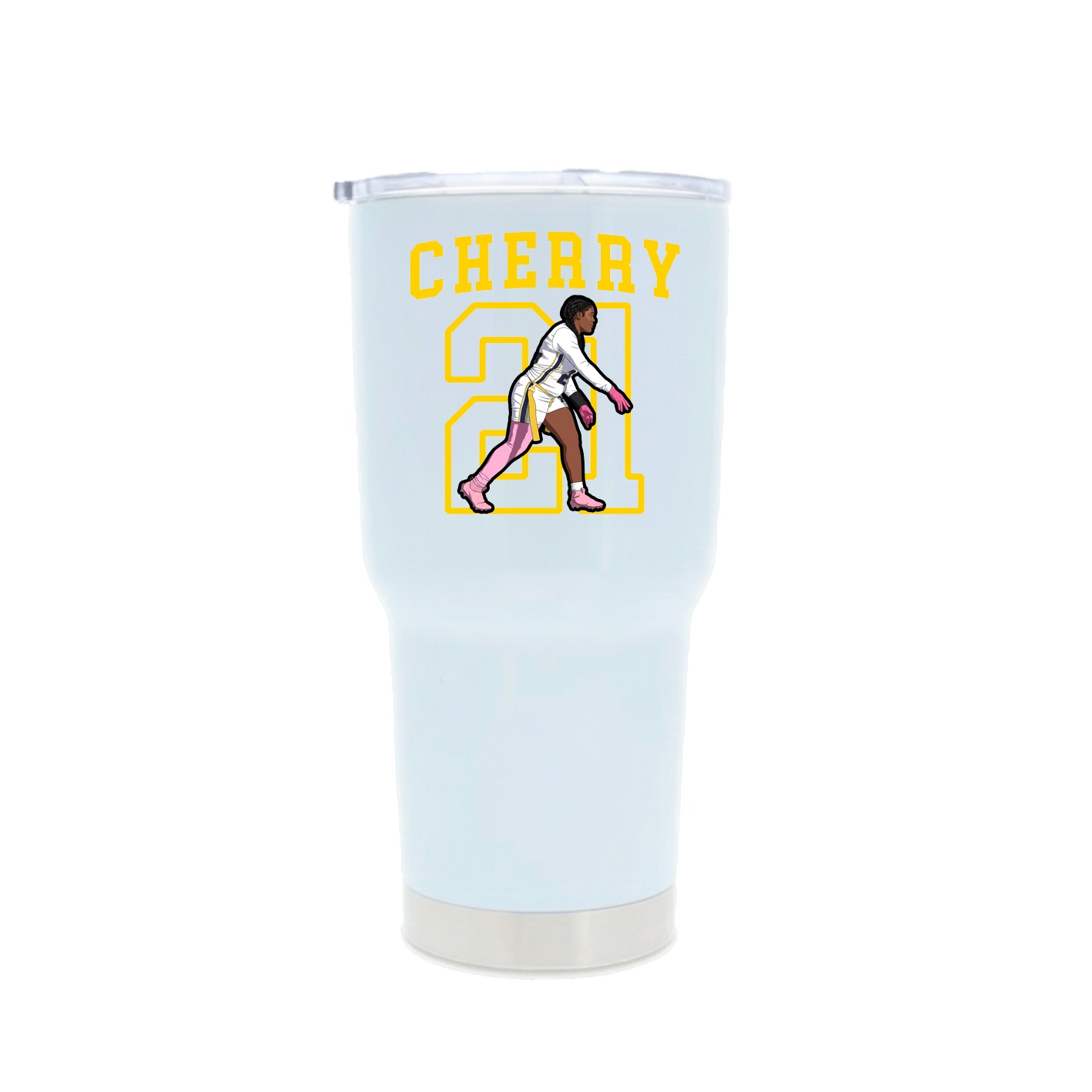 30oz Stainless Steel Tumbler — Shirsey in White
