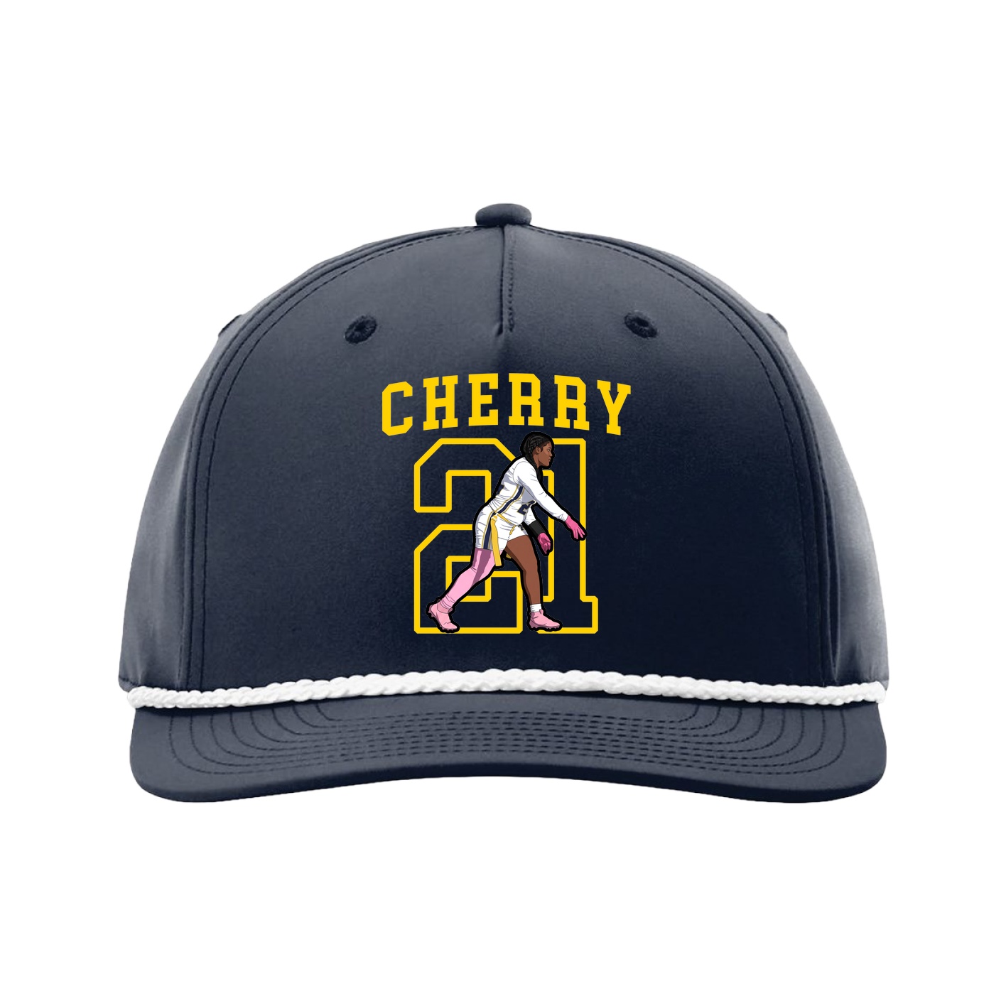 Five-Panel Classic Rope Cap — Shirsey in Navy