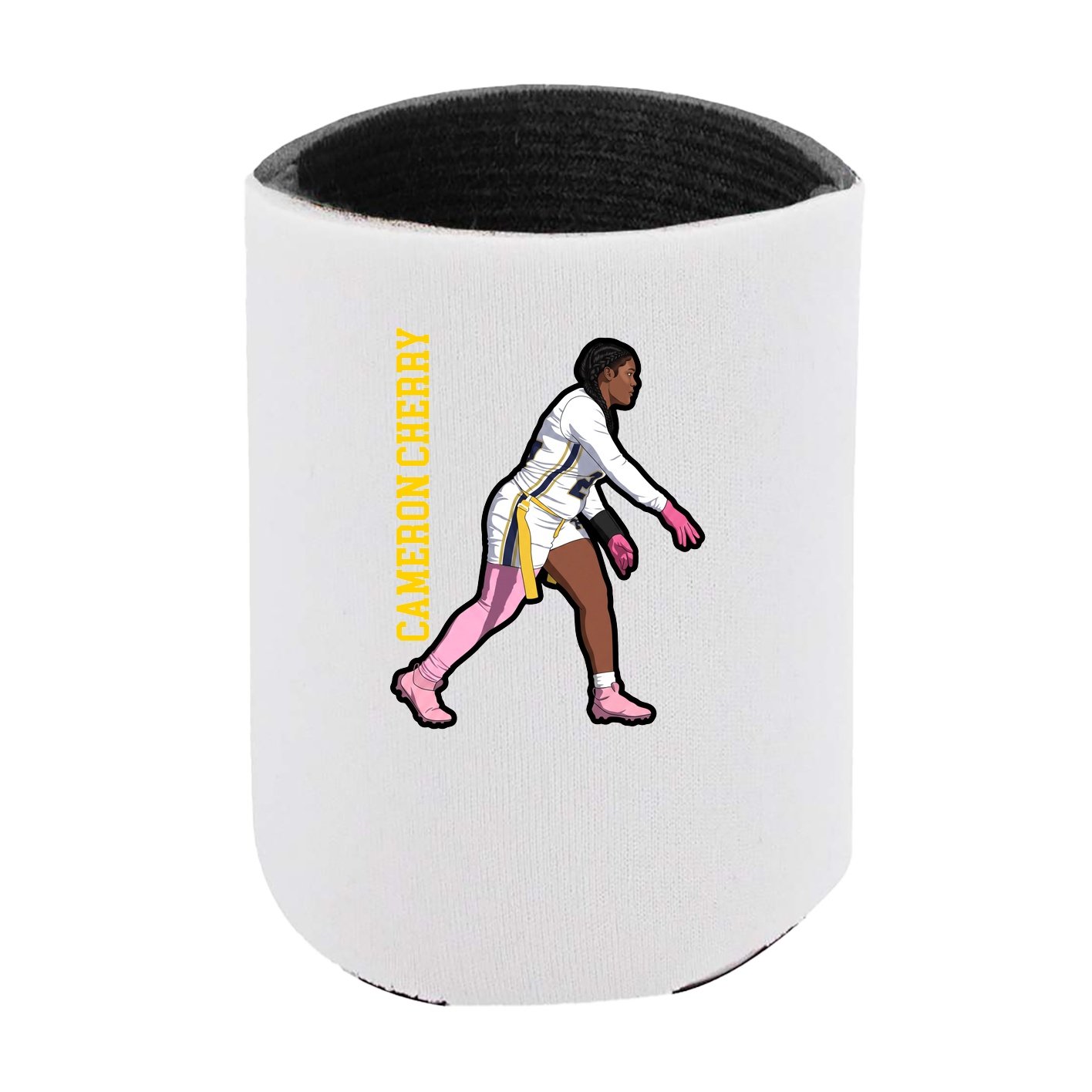 Can Holder — Name Vertical in White