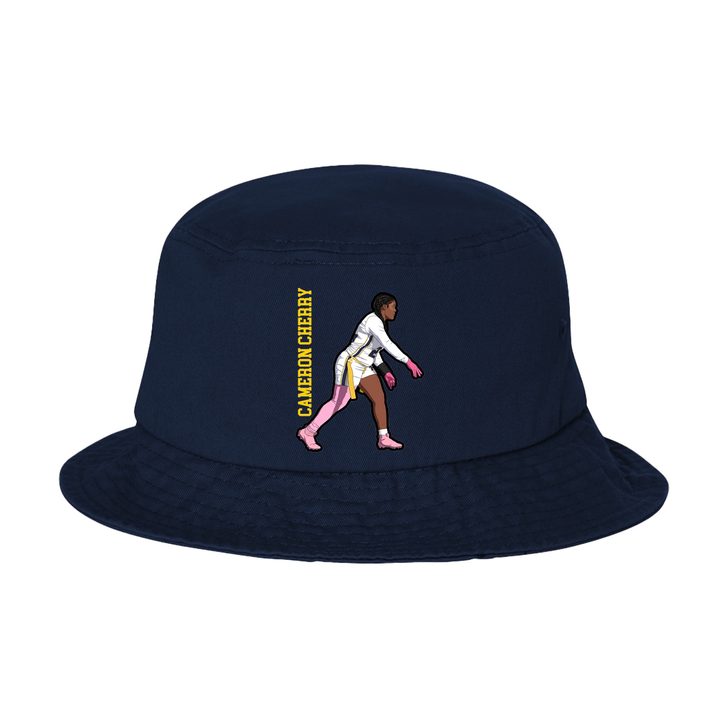 Bucket Cap — Name Vertical in Navy