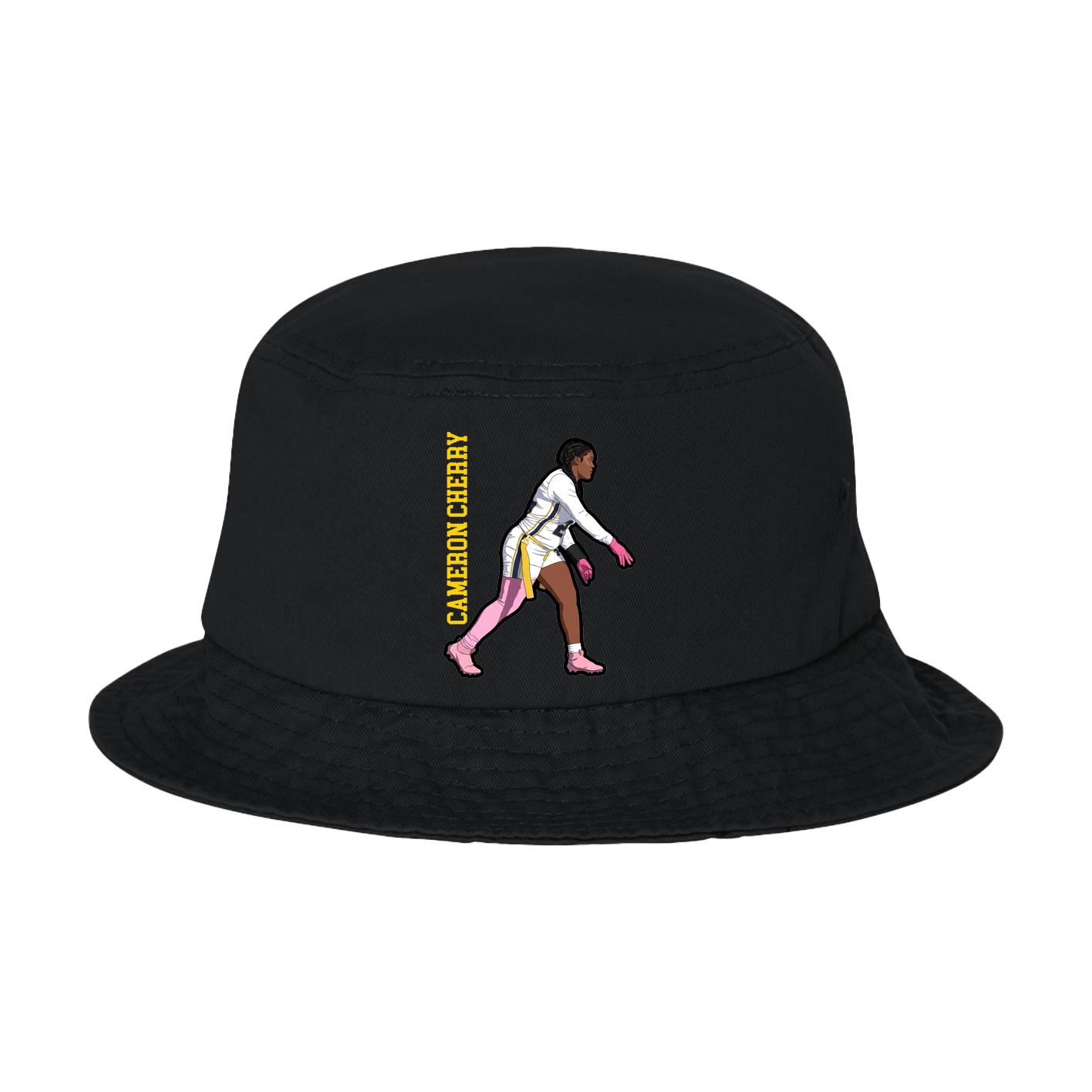 Bucket Cap — Name Vertical in Black