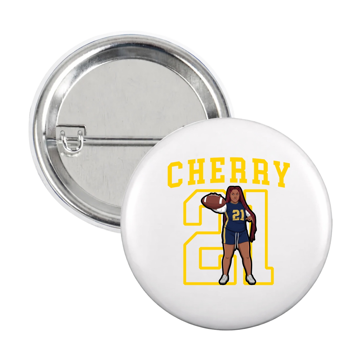 Game Day Button — Shirsey in White
