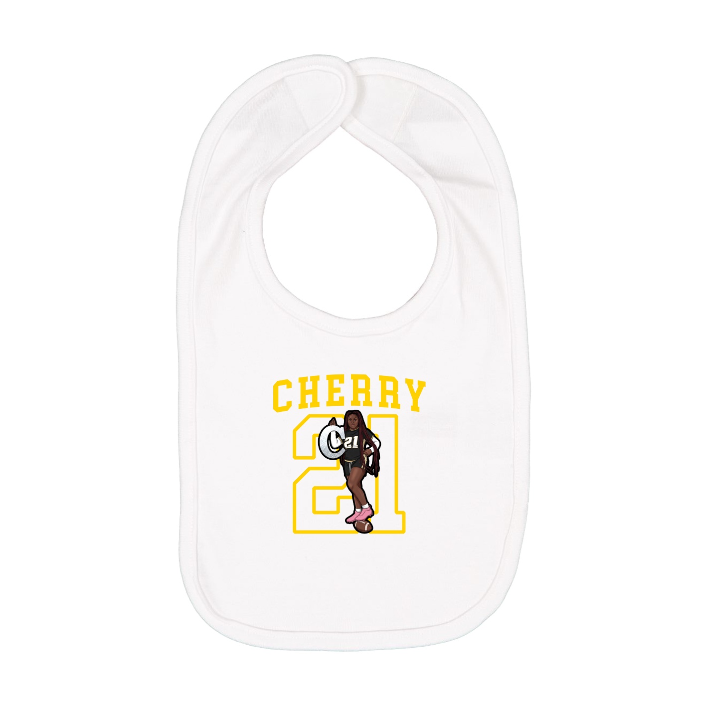 Infant Bib — Shirsey in White