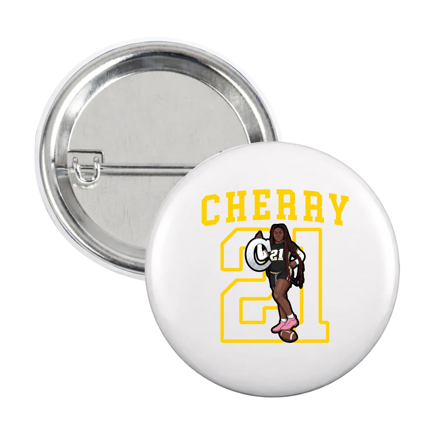 Game Day Button — Shirsey in White