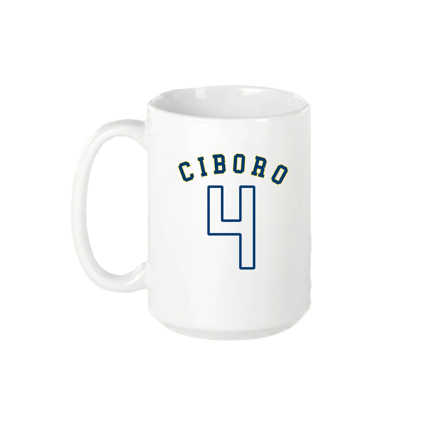 15oz Coffee Mug — Shirsey Arch in White