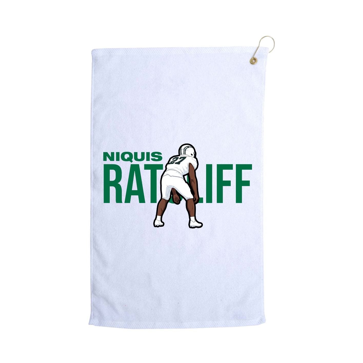 Golf Towel — Player Name in White
