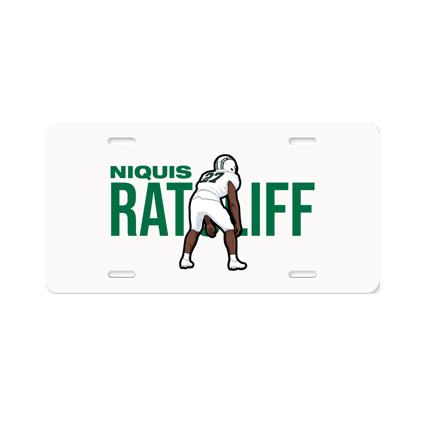 License Plate — Player Name in Classic