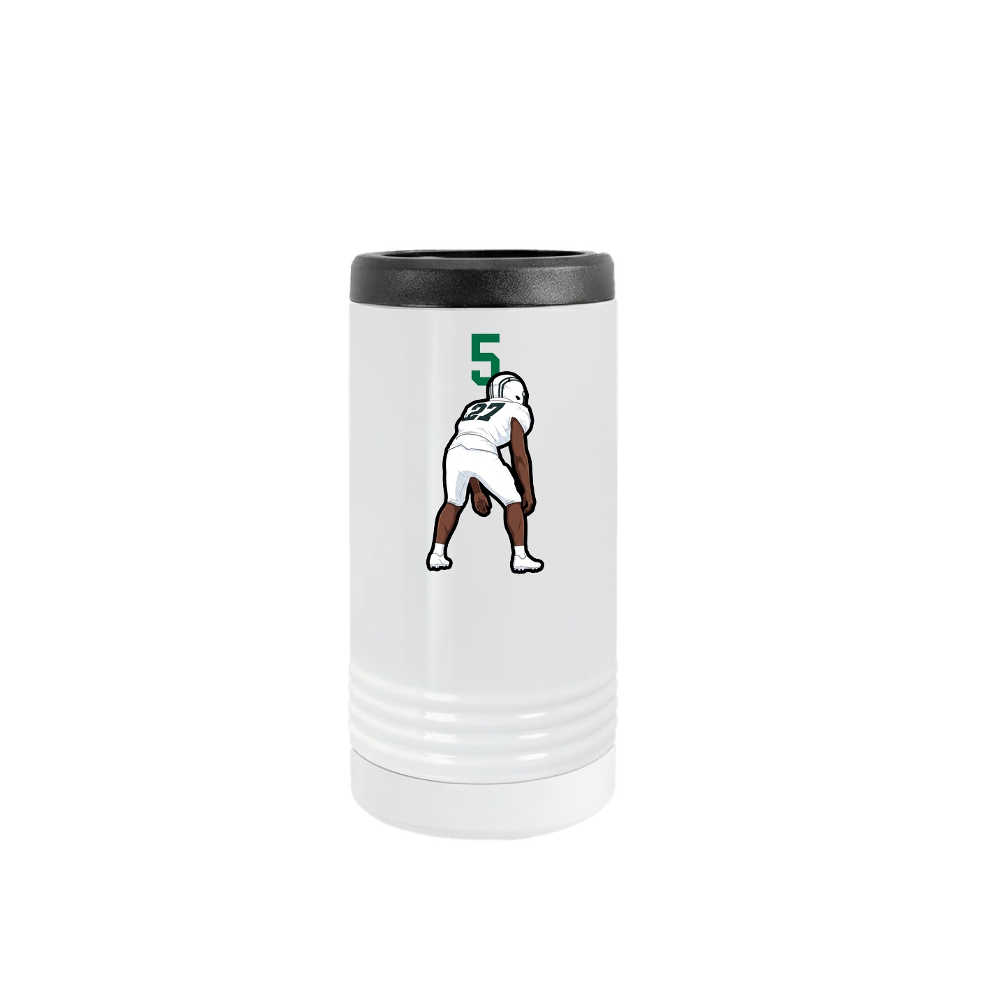 Slim Beverage Holder — Number Top in White