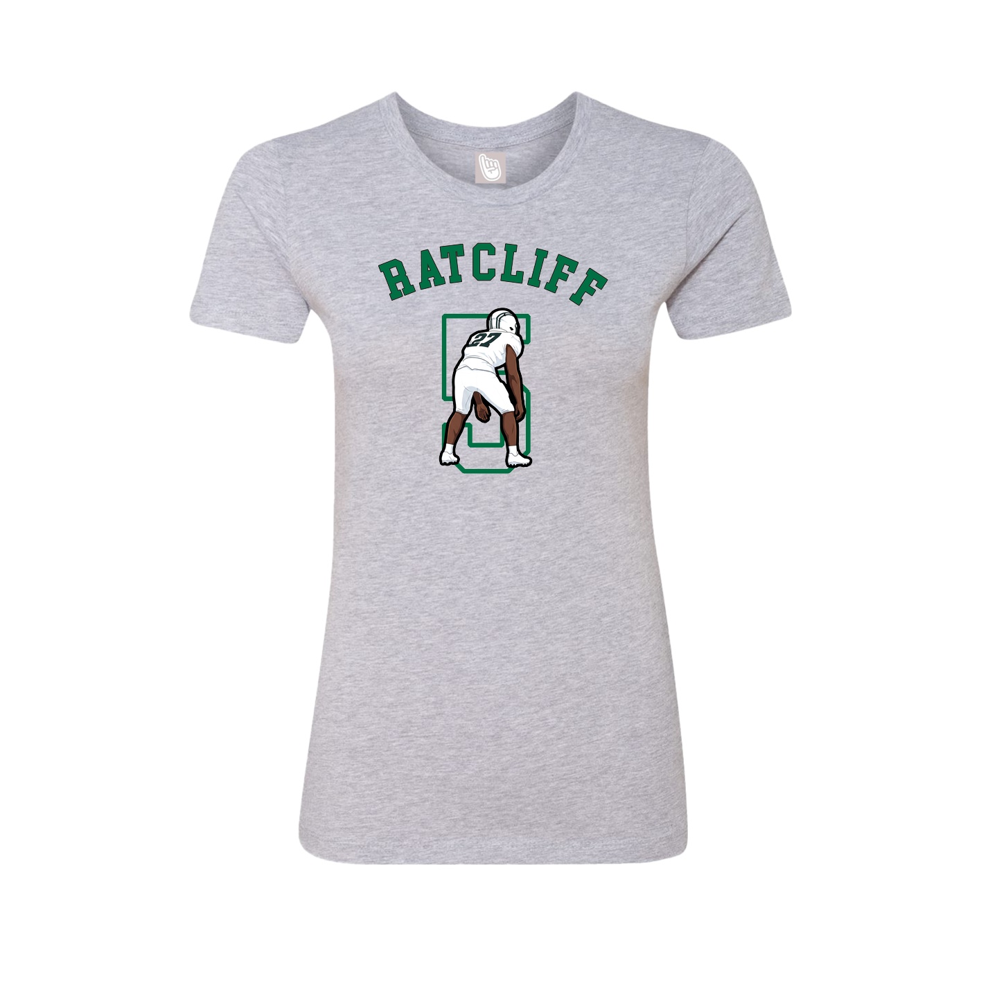 Fitted Women's Tee — Shirsey Arch in Grey