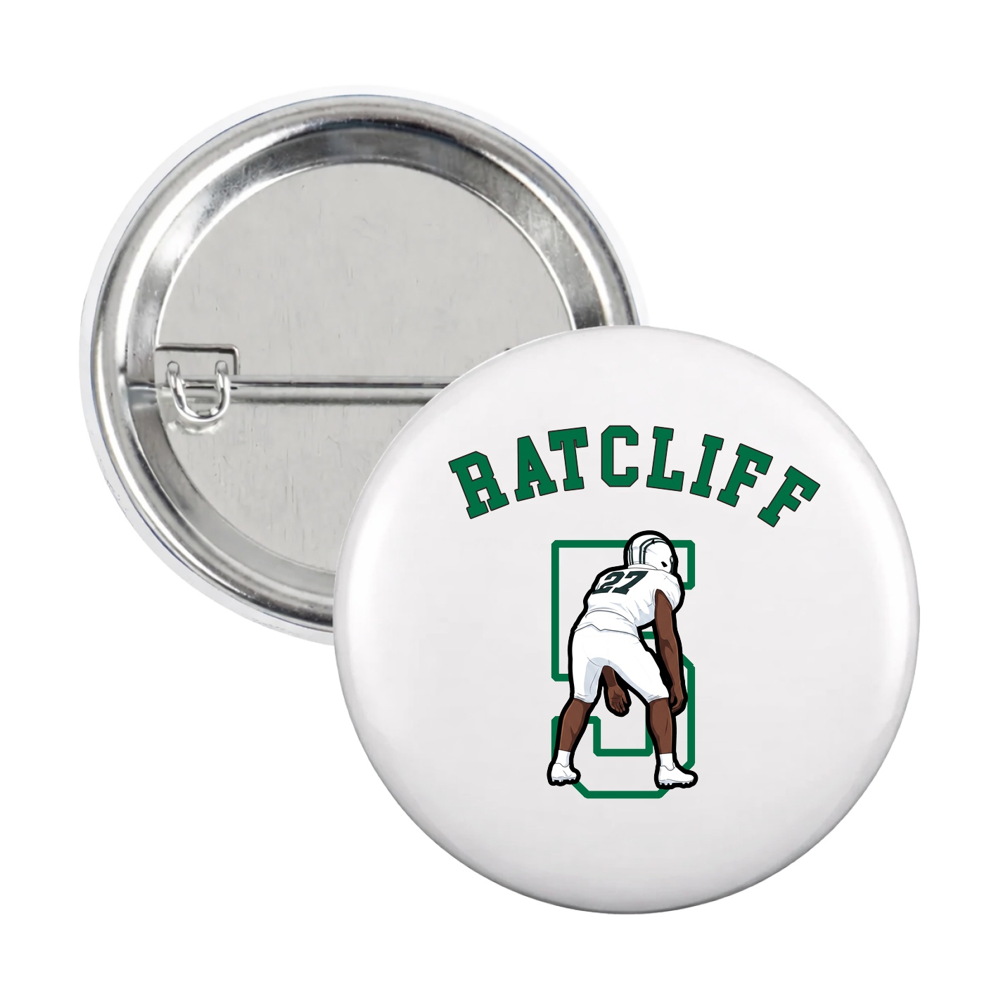 Game Day Button — Shirsey Arch in White