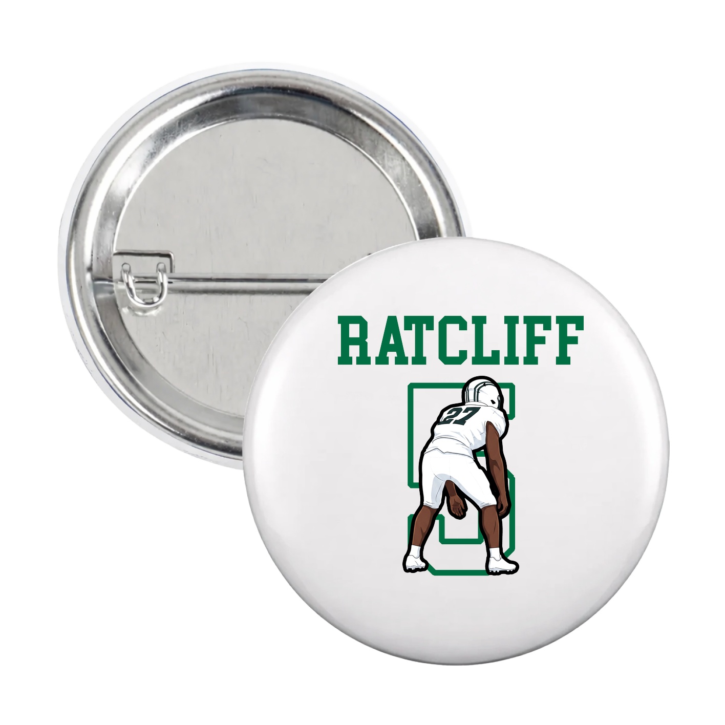 Game Day Button — Shirsey in White