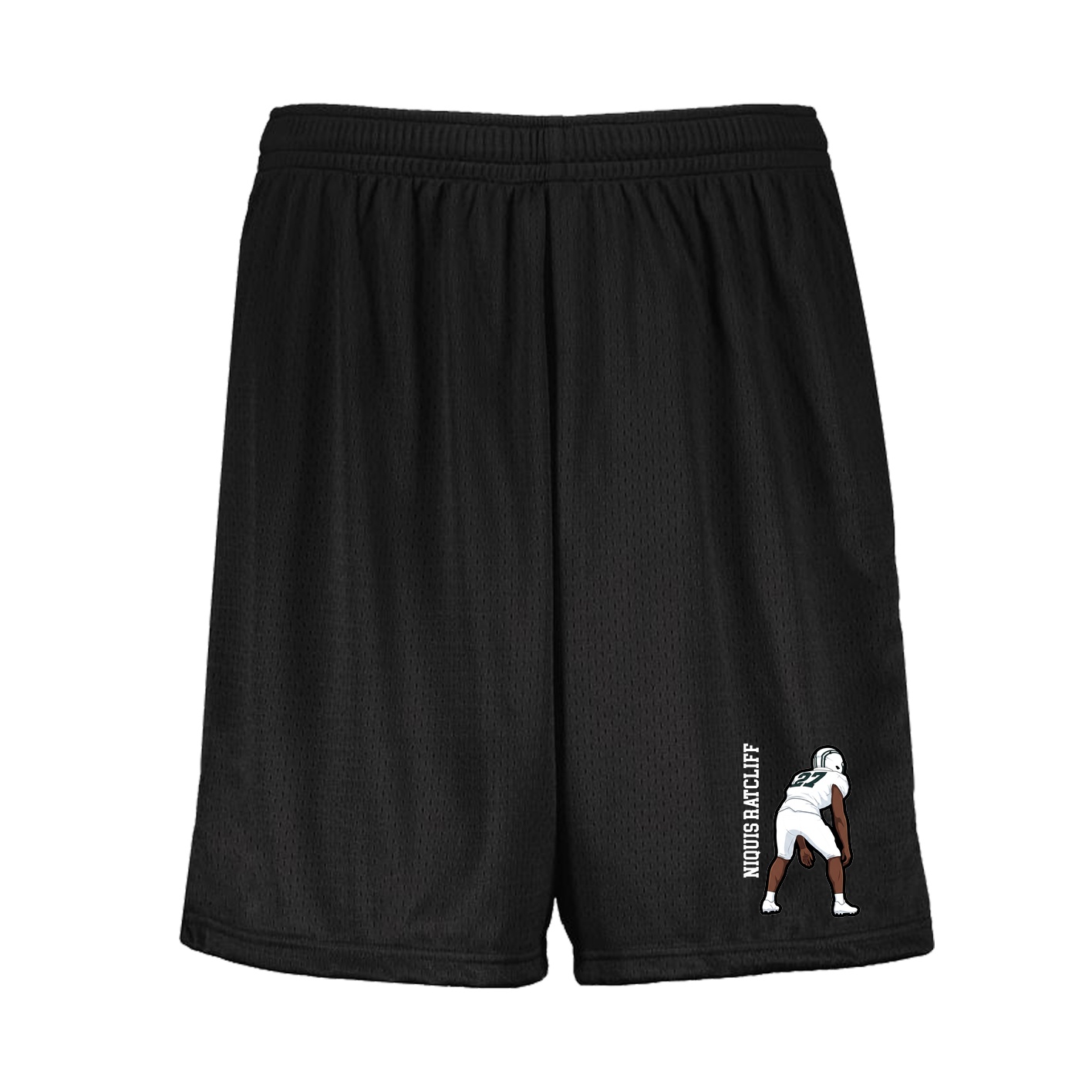 Shorts — Name Vertical in Black