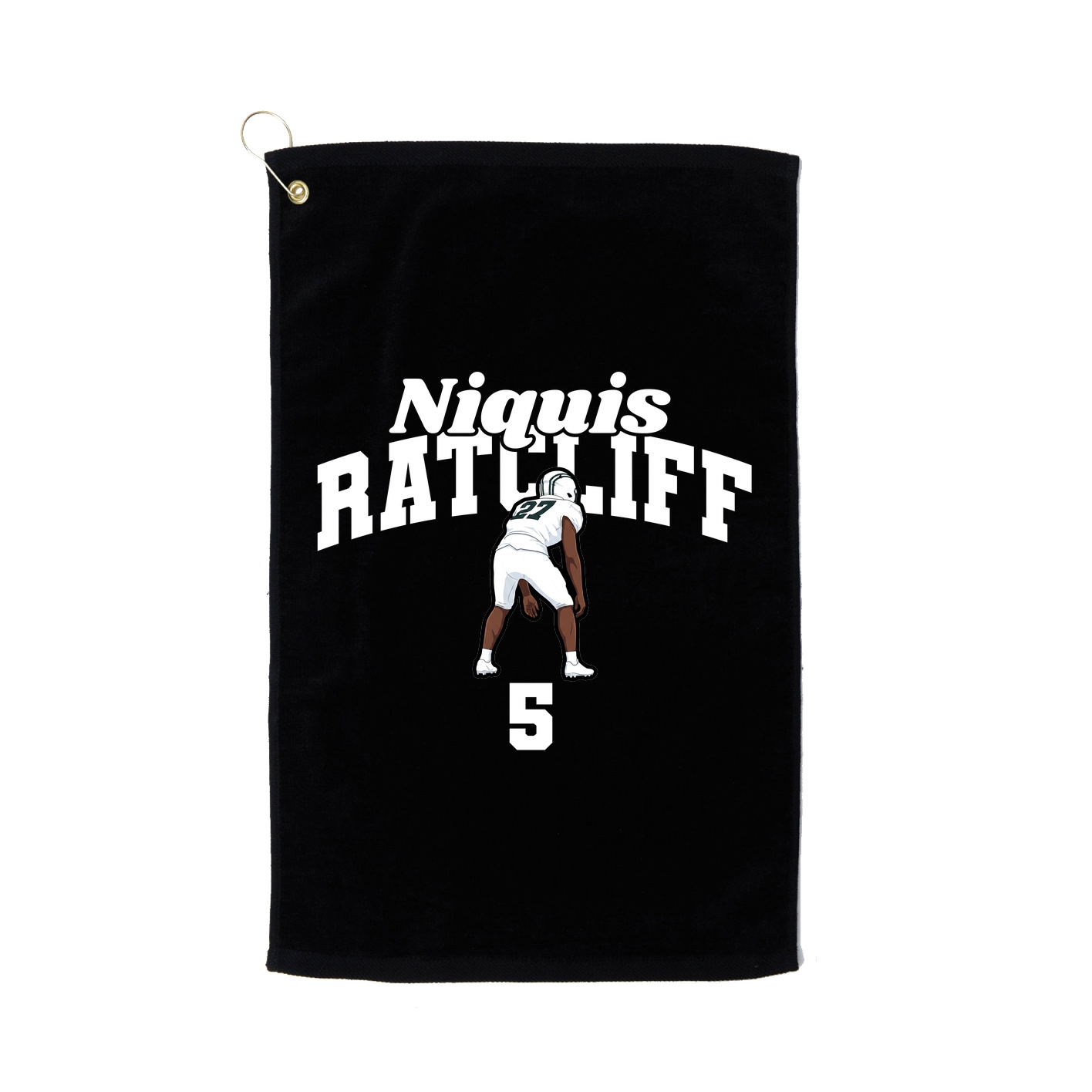 Golf Towel — Signature Arch in Black
