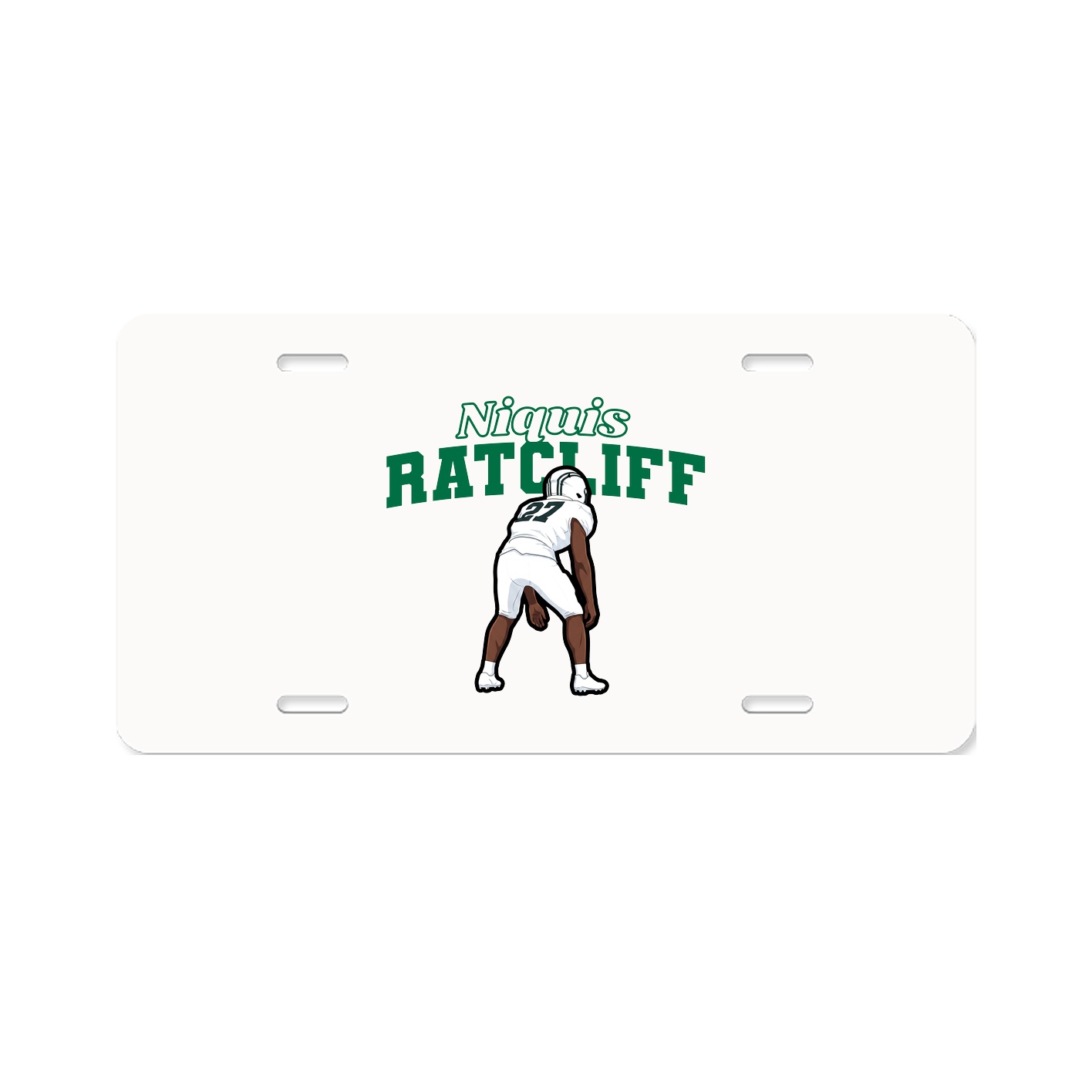 License Plate — Name Arch in Classic