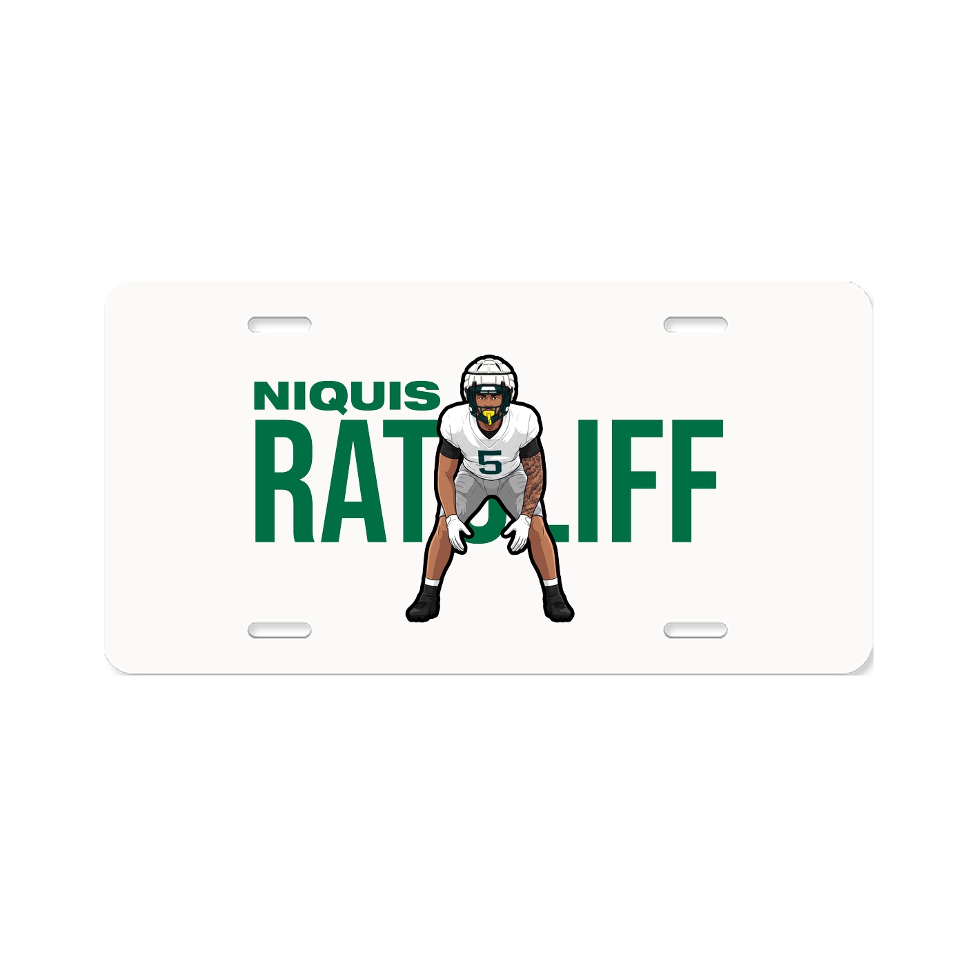 License Plate — Player Name in Classic