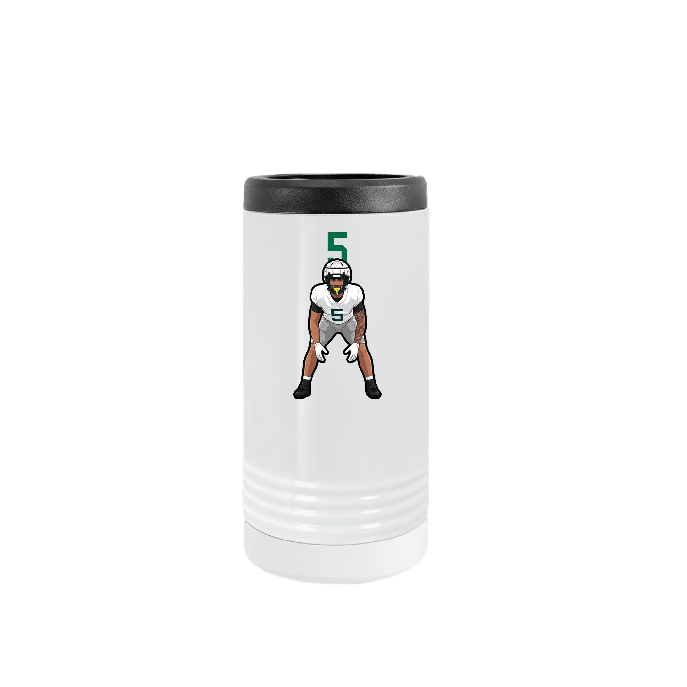 Slim Beverage Holder — Number Top in White