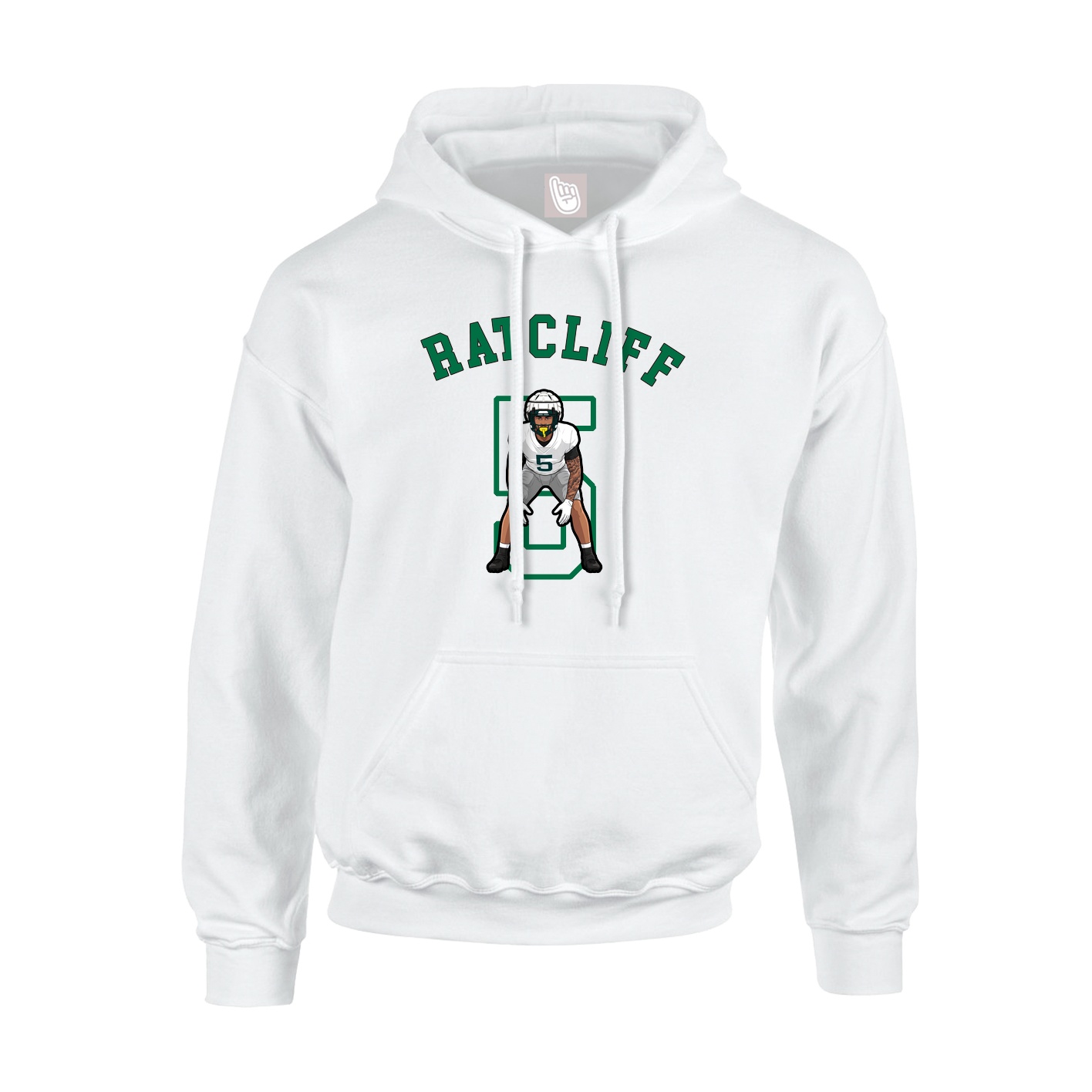 Hoodie — Shirsey Arch in White