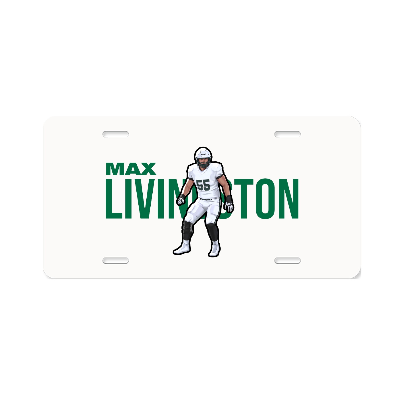 License Plate — Player Name in Classic