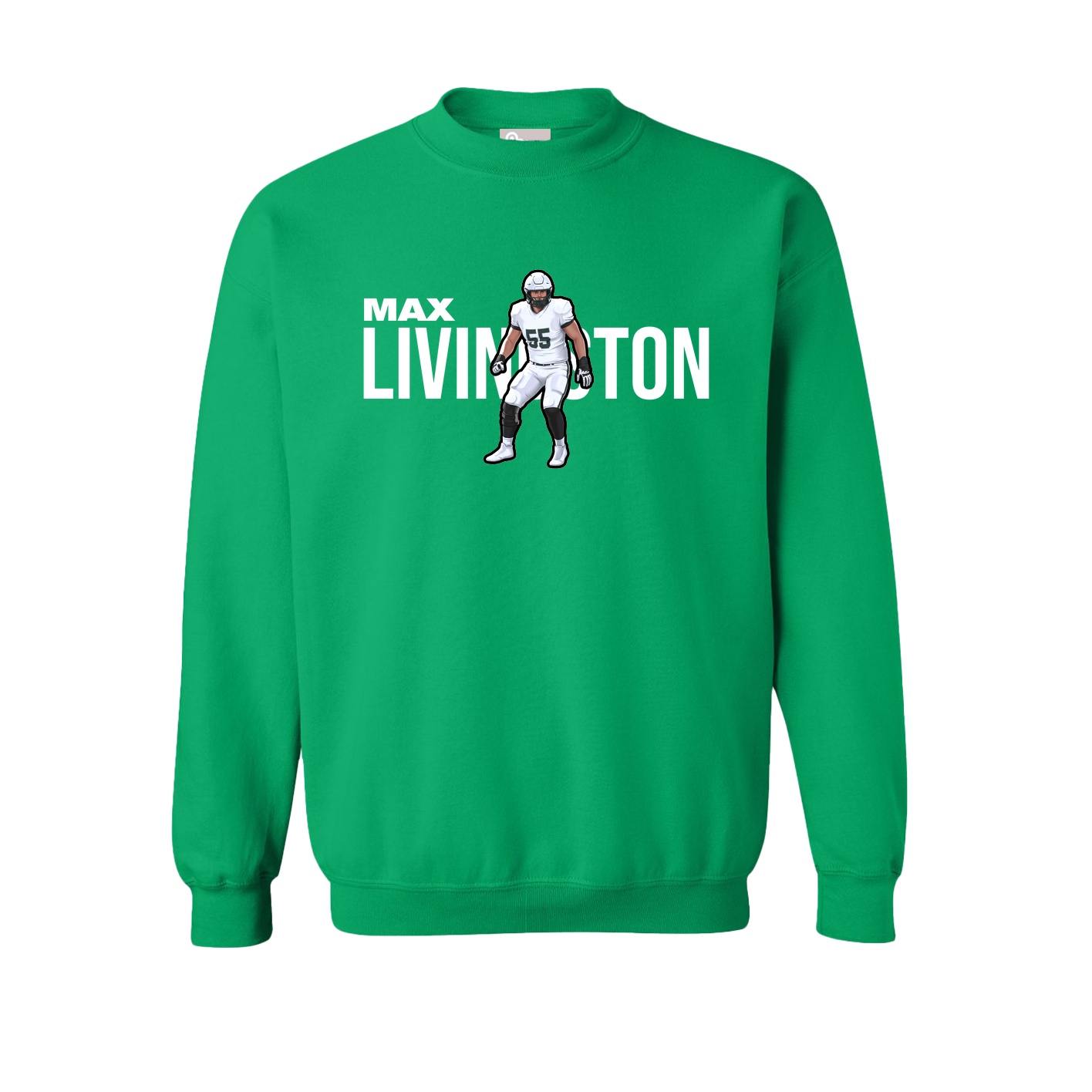 Fleece Crew — Player Name in Green