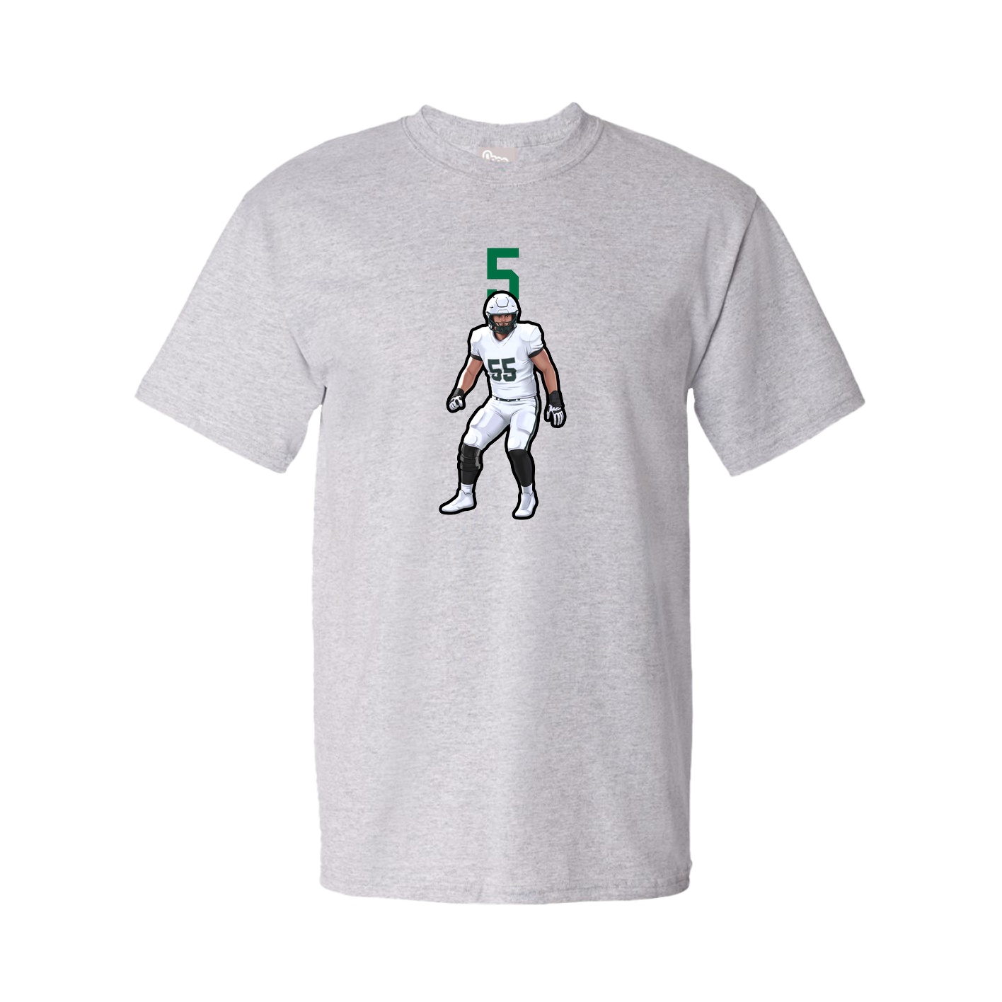 Tee — Number Top in Grey