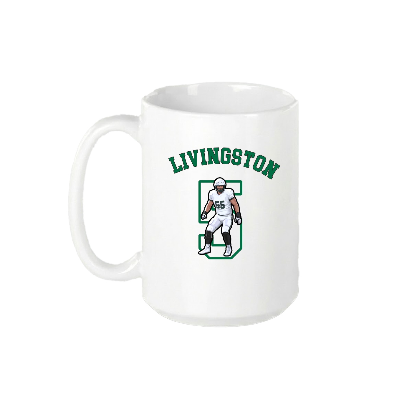 15oz Coffee Mug — Shirsey Arch in White