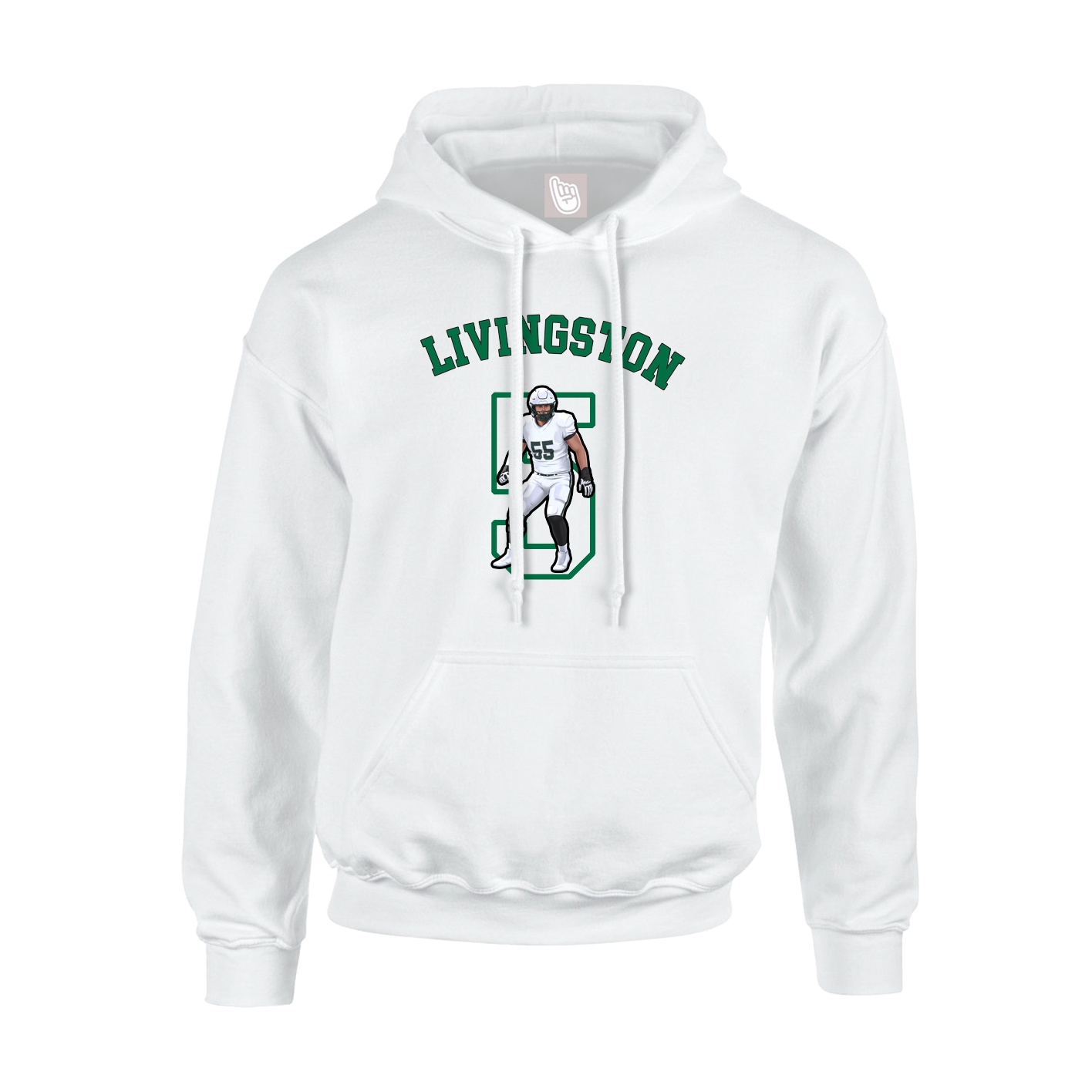 Hoodie — Shirsey Arch in White