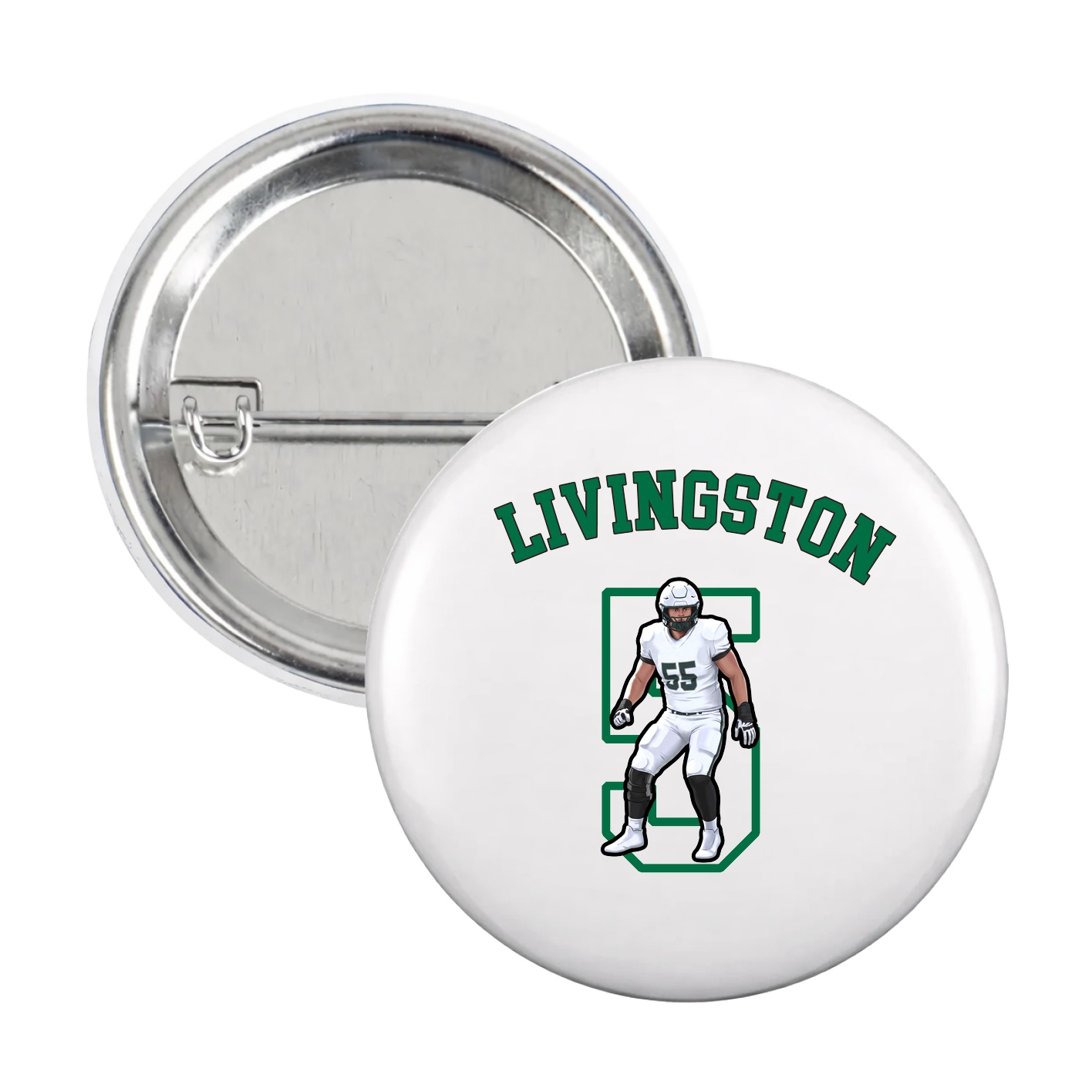 Game Day Button — Shirsey Arch in White