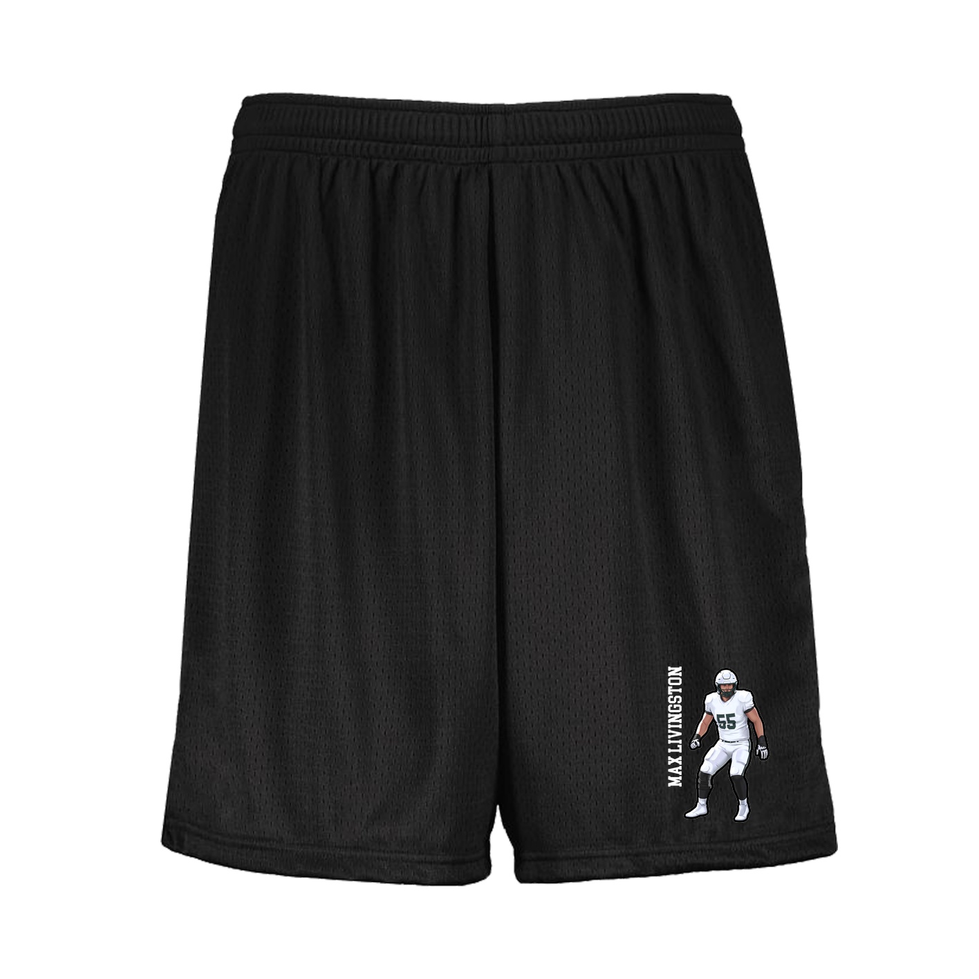 Shorts — Name Vertical in Black