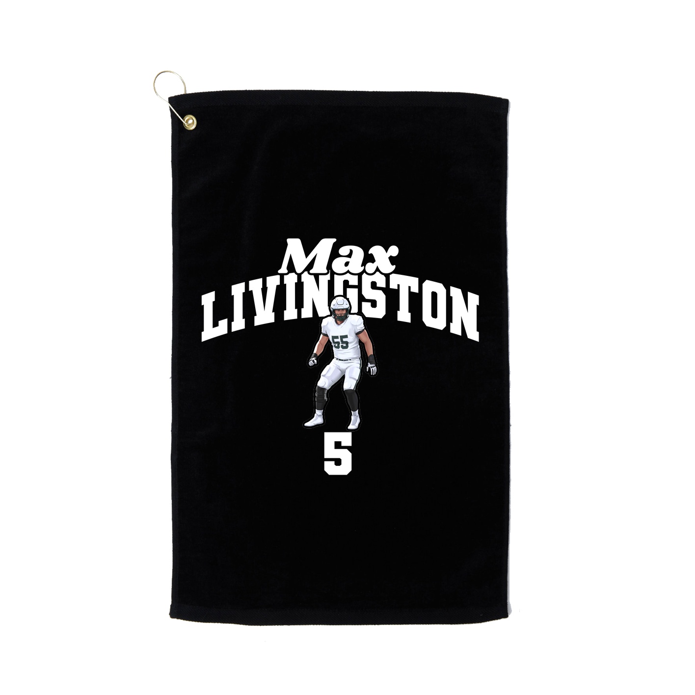 Golf Towel — Signature Arch in Black