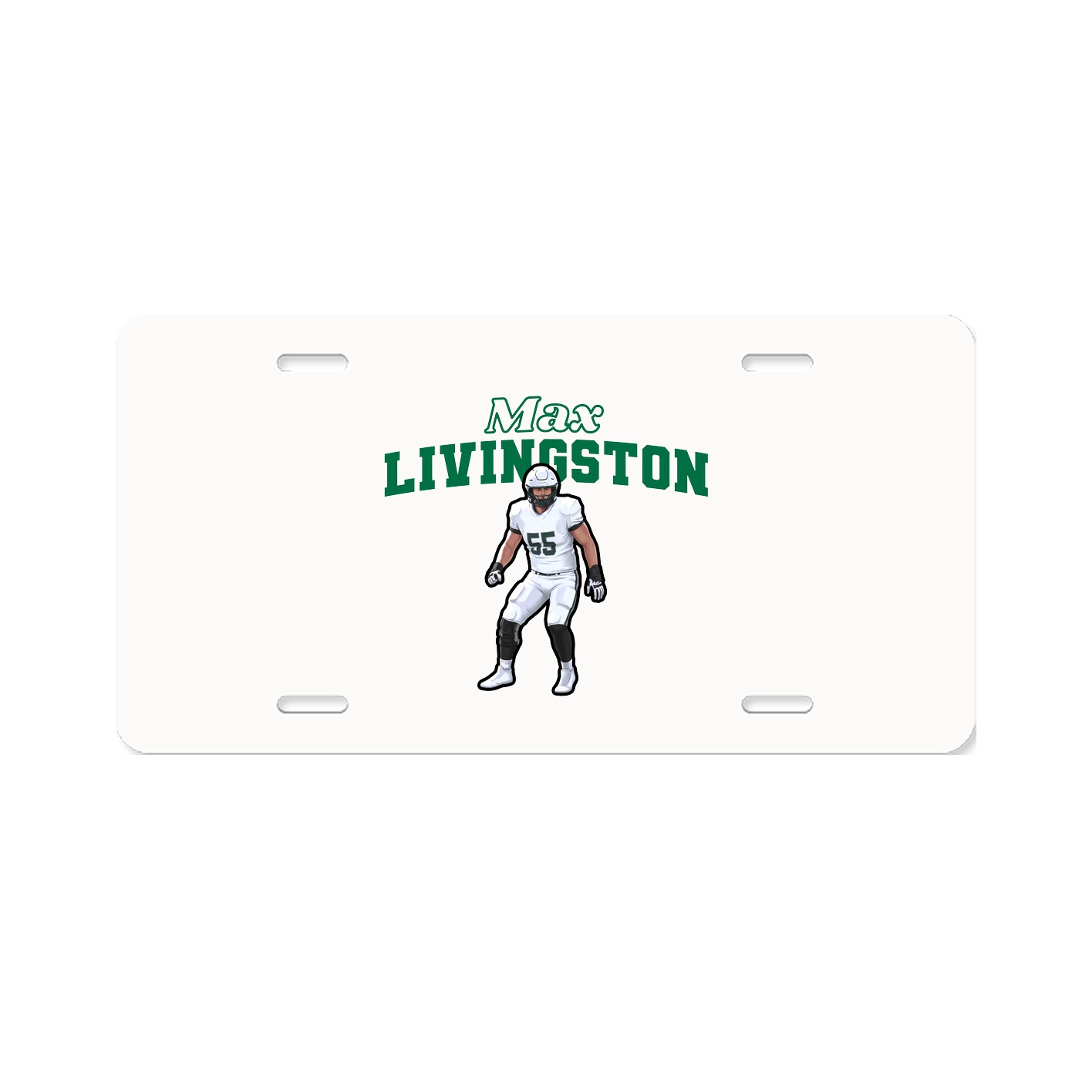License Plate — Name Arch in Classic