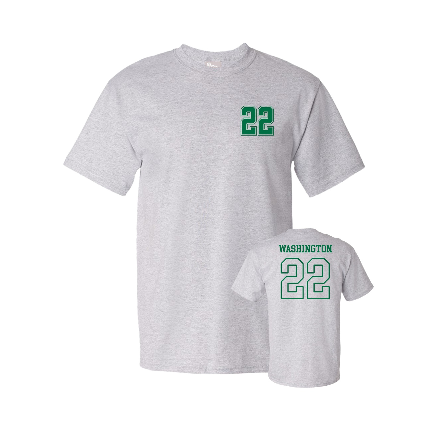 Youth Tee — Chest Back in Grey