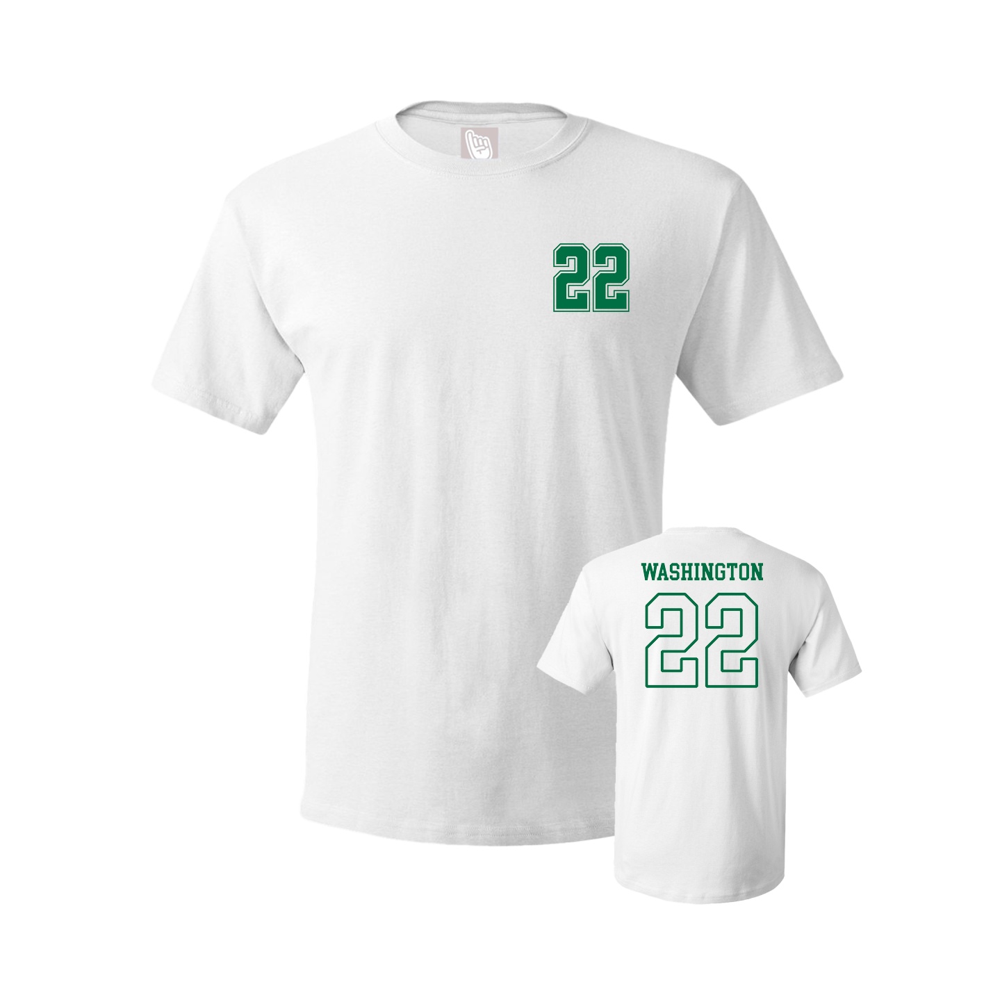 Youth Tee — Chest Back in White