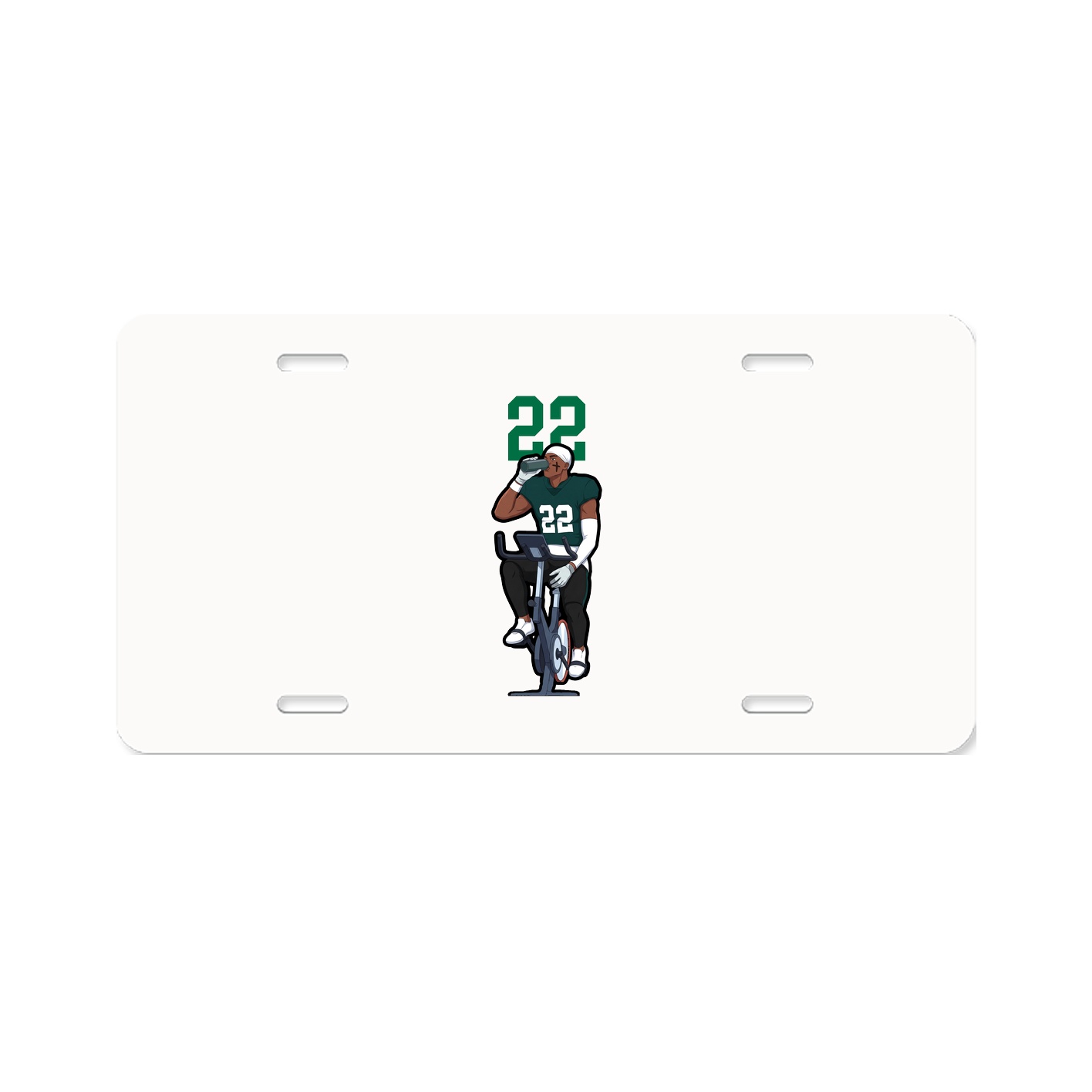 License Plate — Number Top in Classic