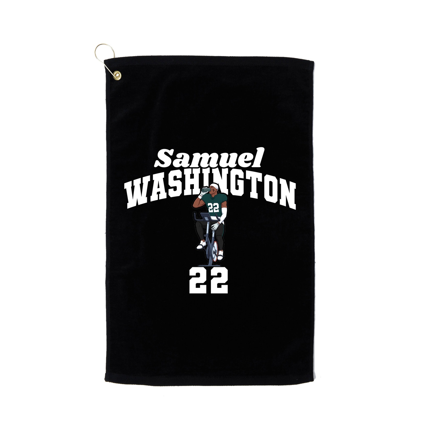 Golf Towel — Signature Arch in Black