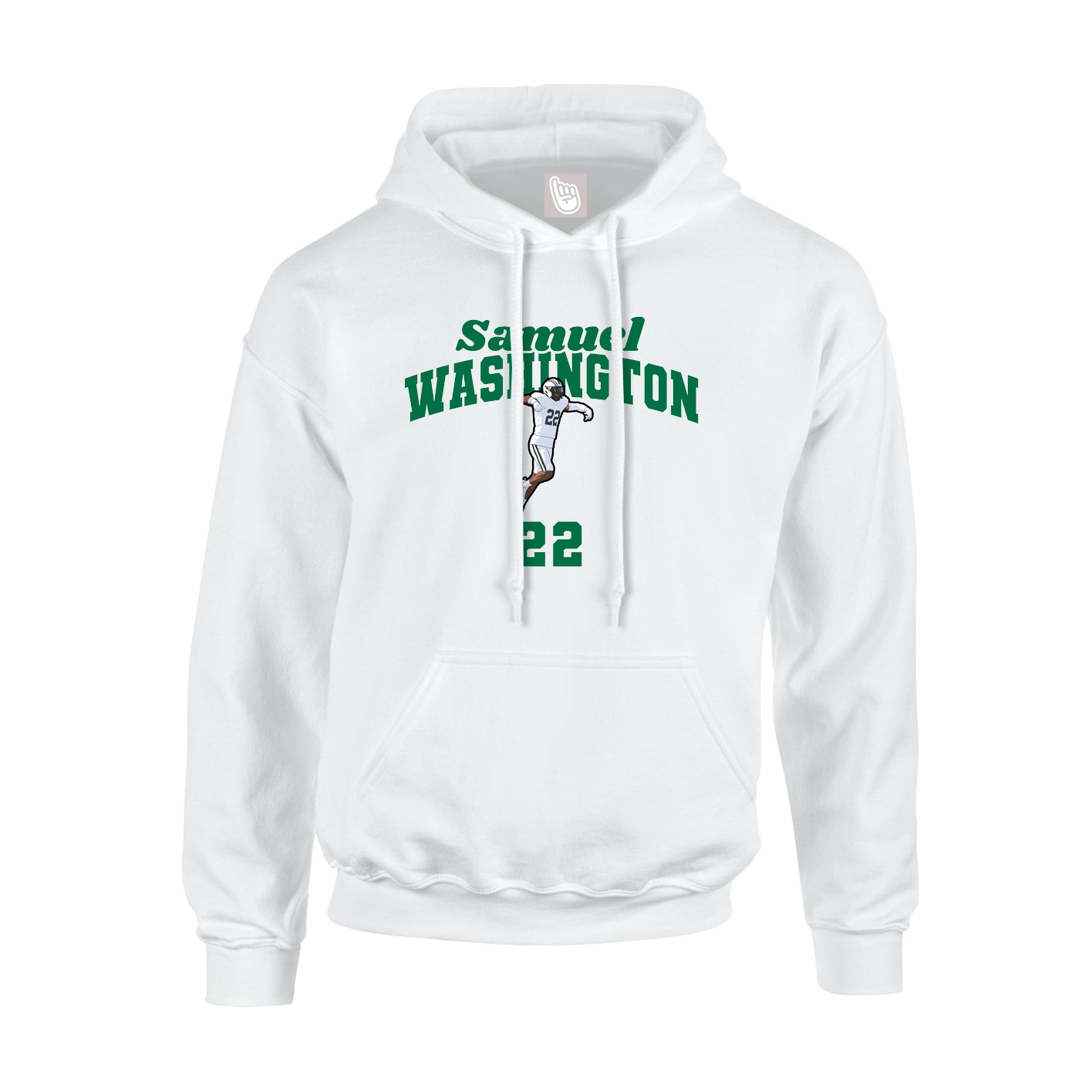 Hoodie — Signature Arch in White
