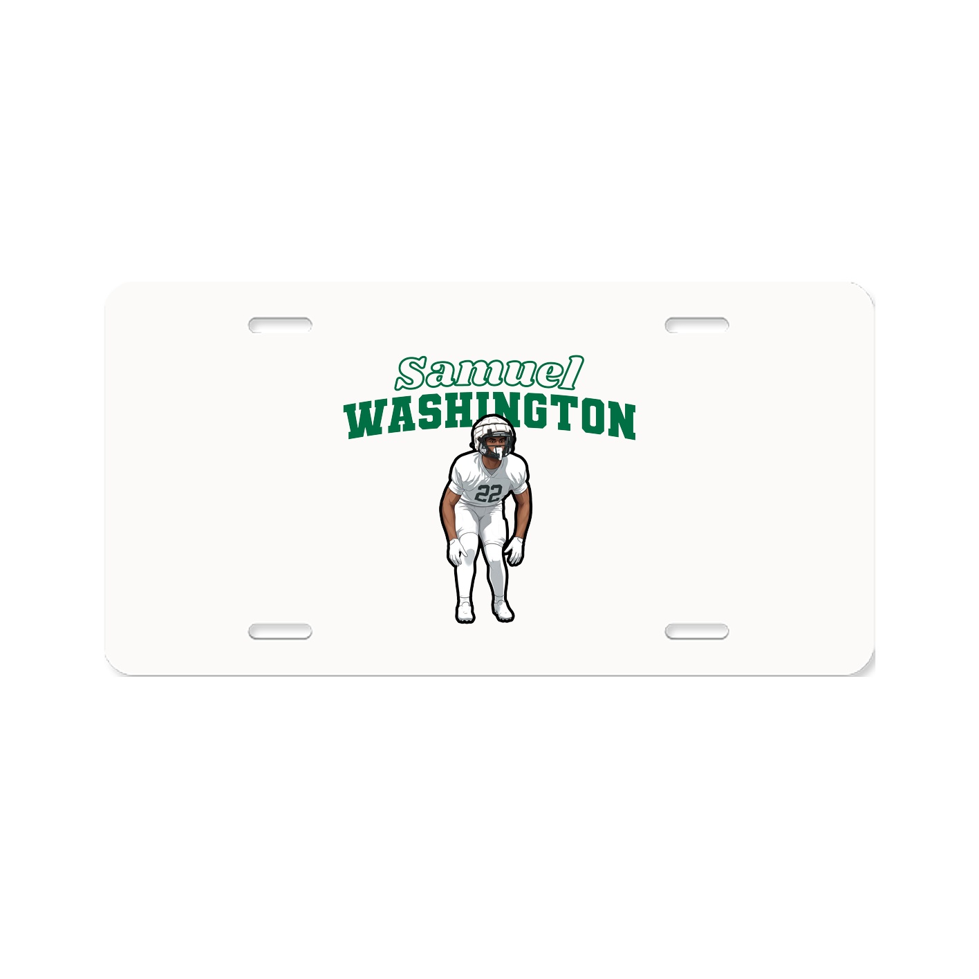 License Plate — Name Arch in Classic