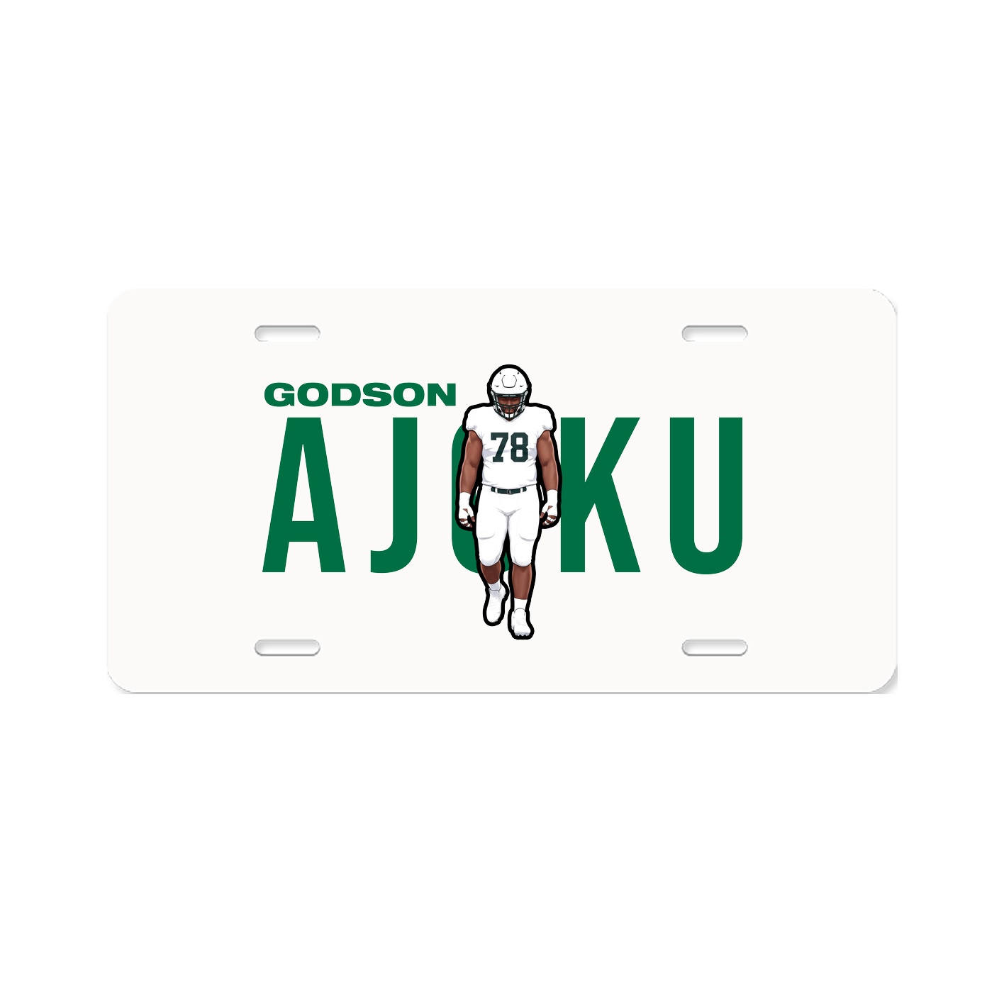 License Plate — Player Name in Classic