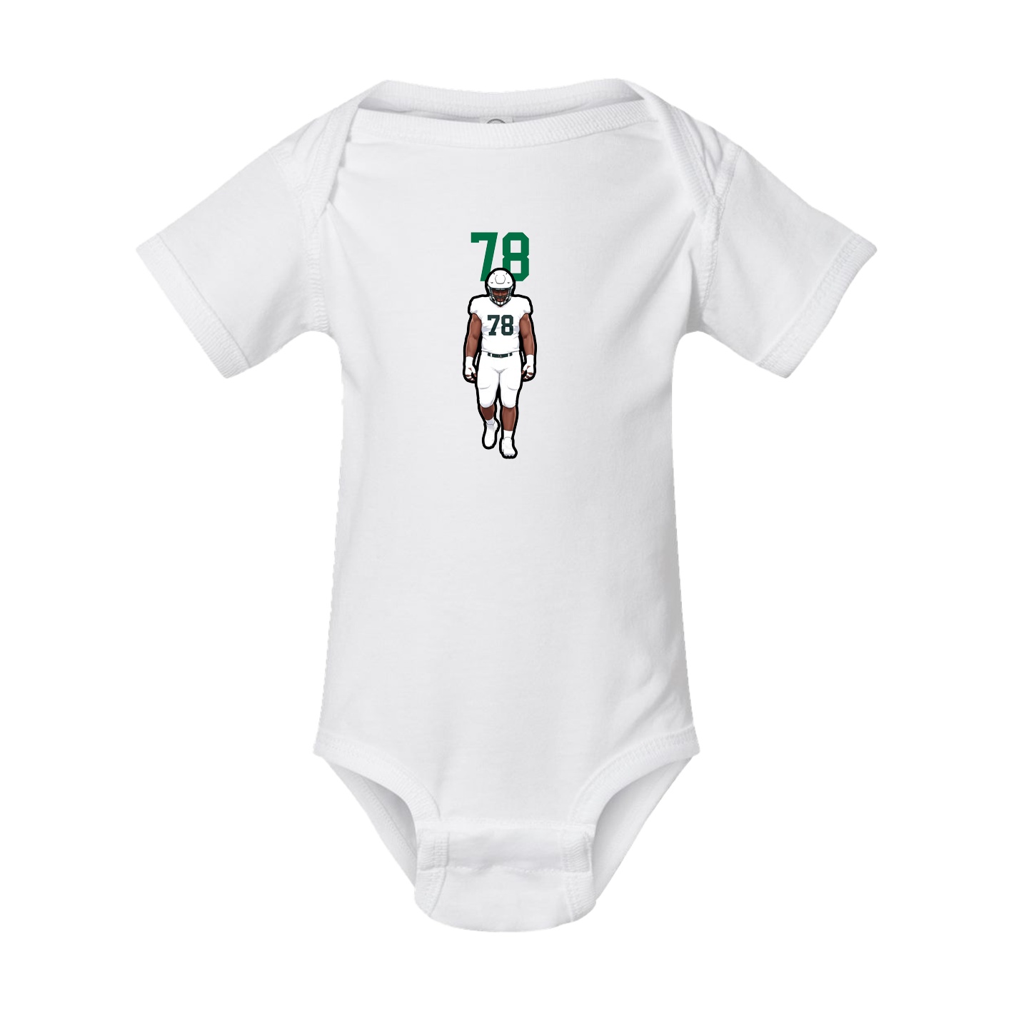 Baby Onesie — Number Top in White