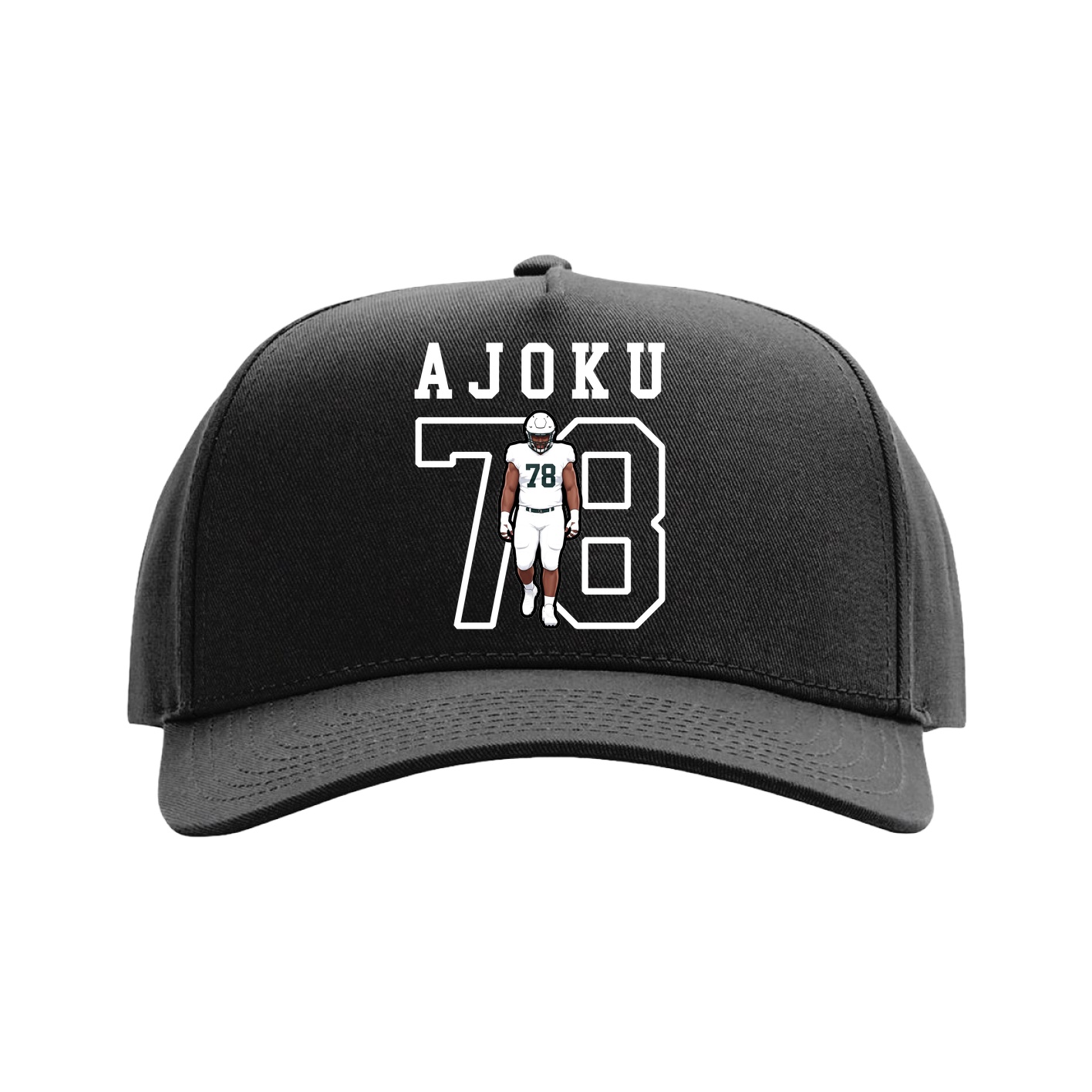 Full Fabric Five-Panel Champ Cap — Shirsey in Black
