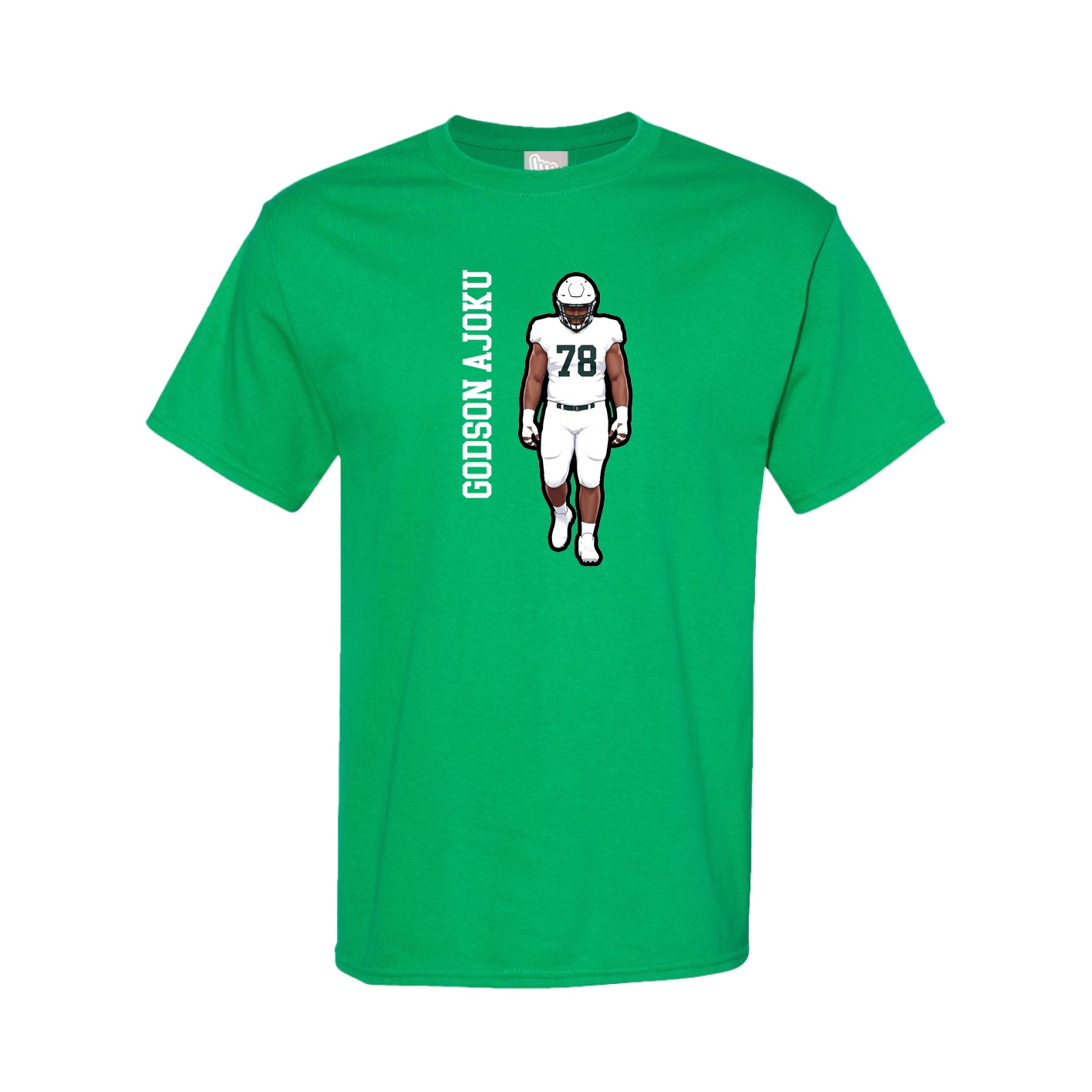 Tee — Name Vertical in Green